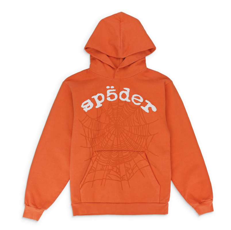 sp5der legacy hoodie orange