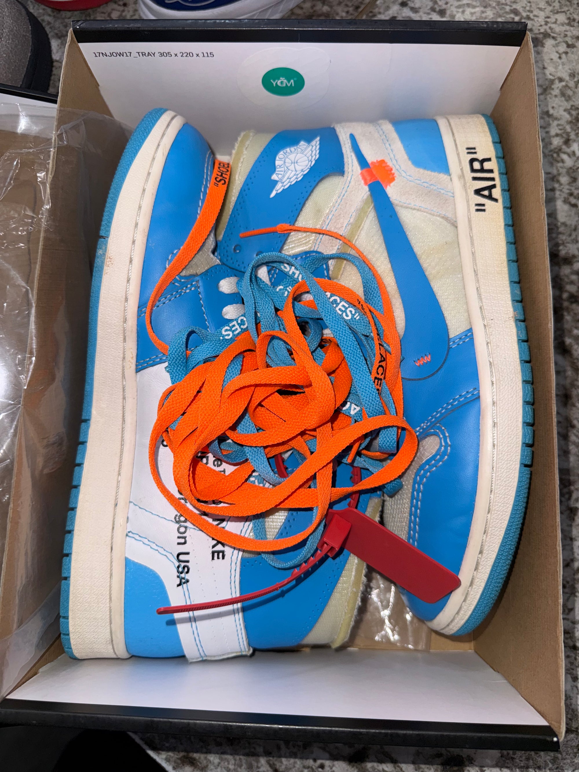 Jordan 1 Retro High Off-White University Blue