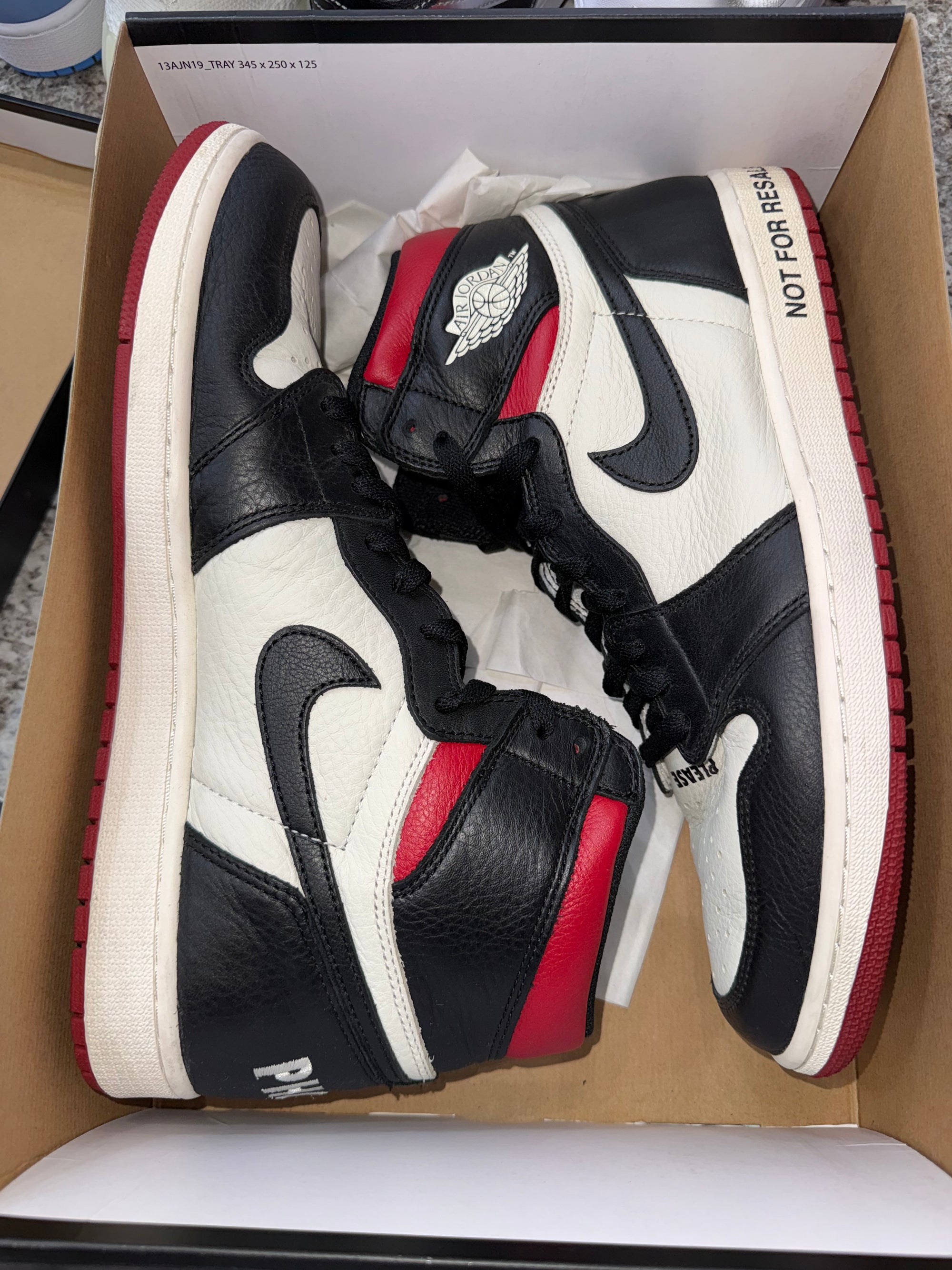 Jordan 1 Retro High Not for Resale Varsity Red