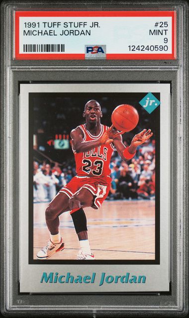 1991 Michael Jordan Tuff Stuff JR #25 PSA 9