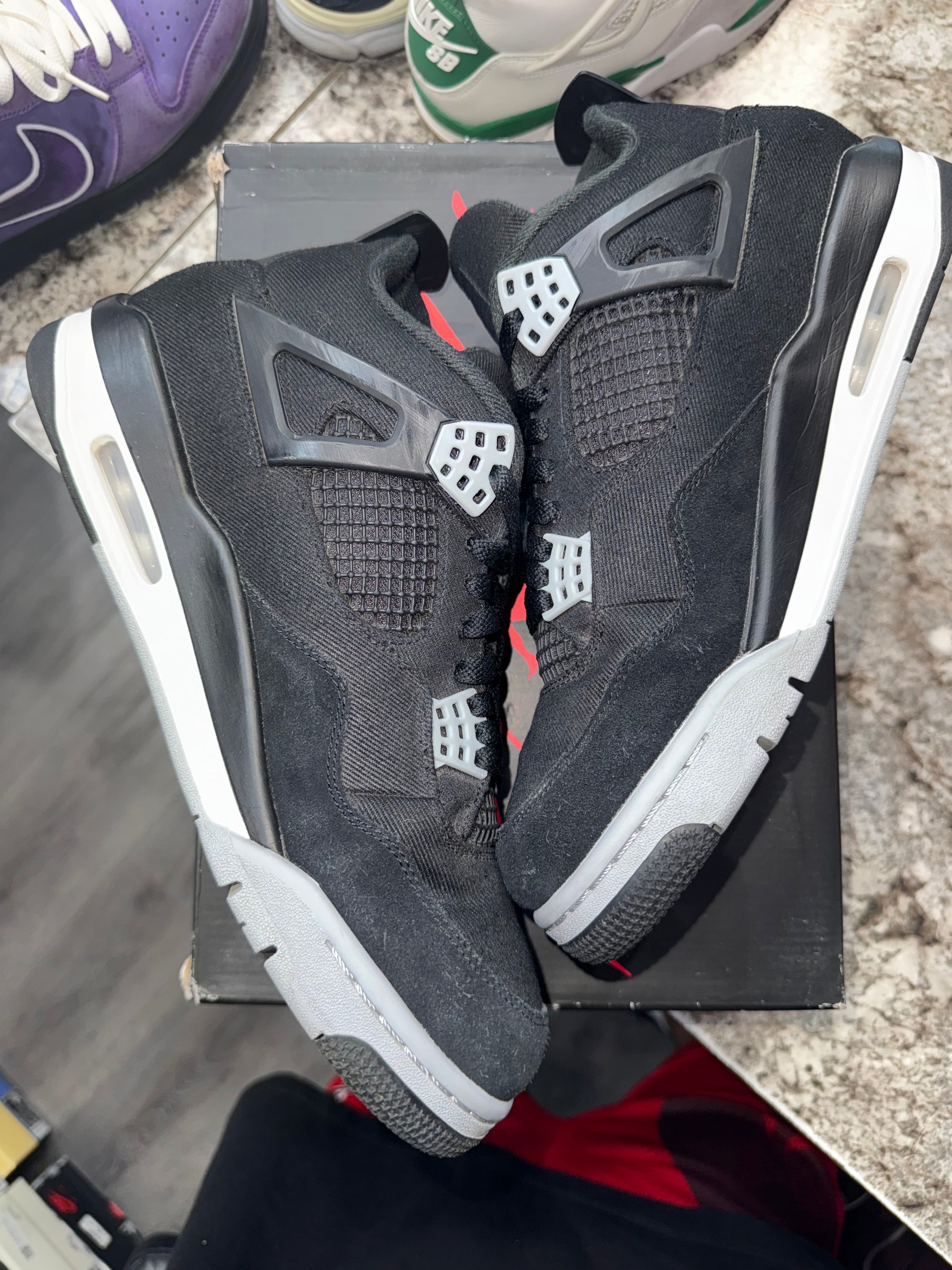 Jordan 4 Retro SE Black Canvas