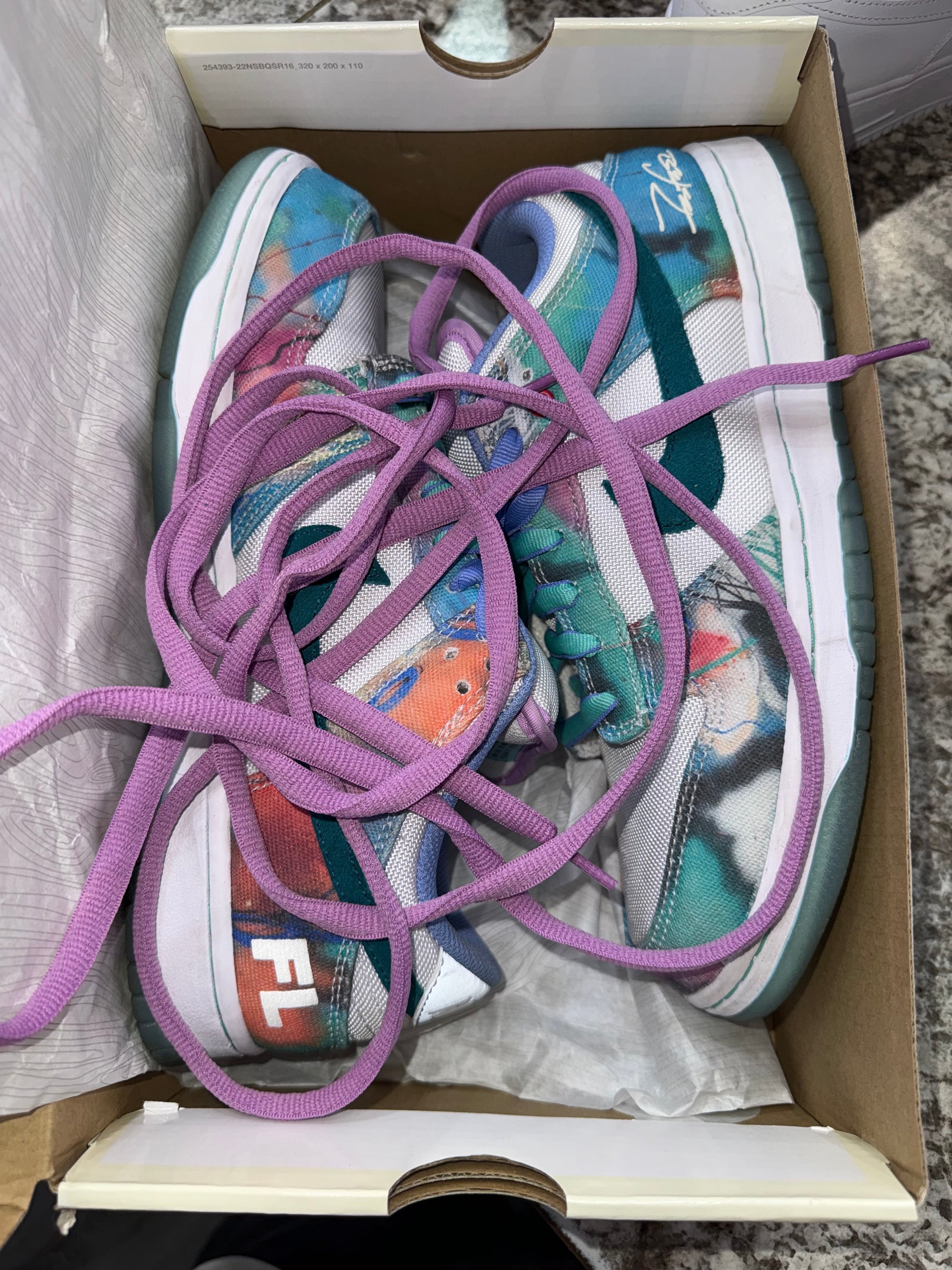 Nike SB Dunk Low Futura Laboratories Bleached Aqua