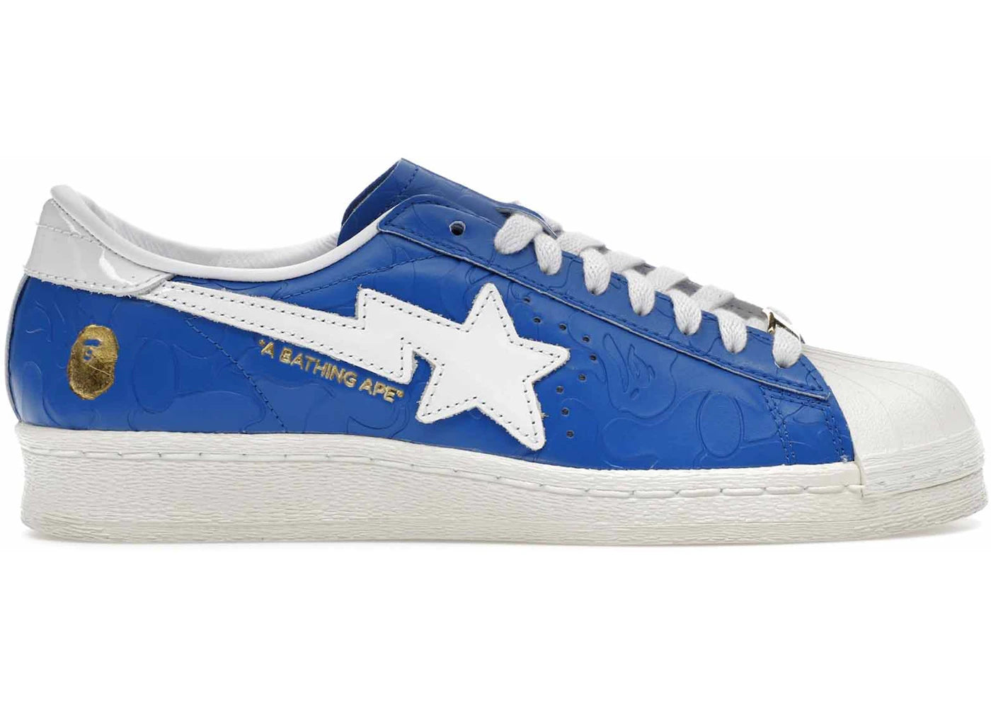 adidas Superstar Vintage Bape Blue White (DAMAGED BOX)