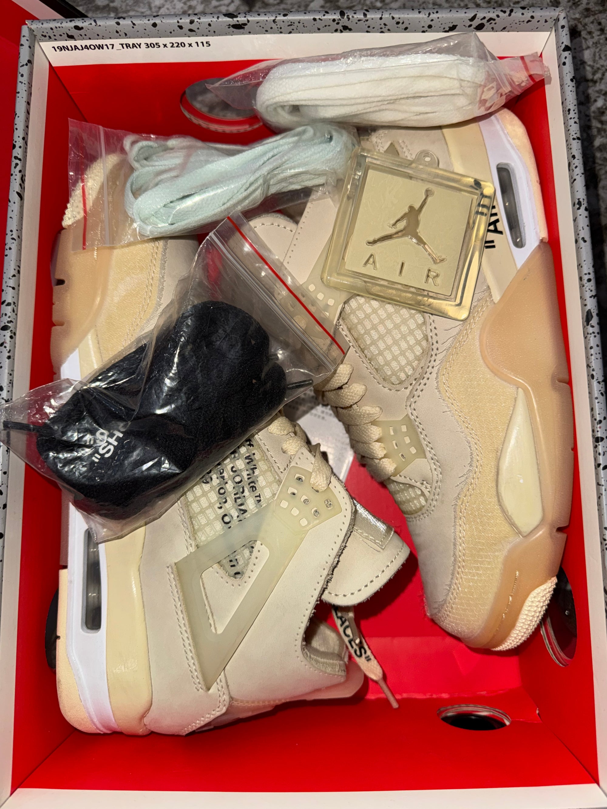 Jordan 4 Retro Off-White Sail (Women's)
