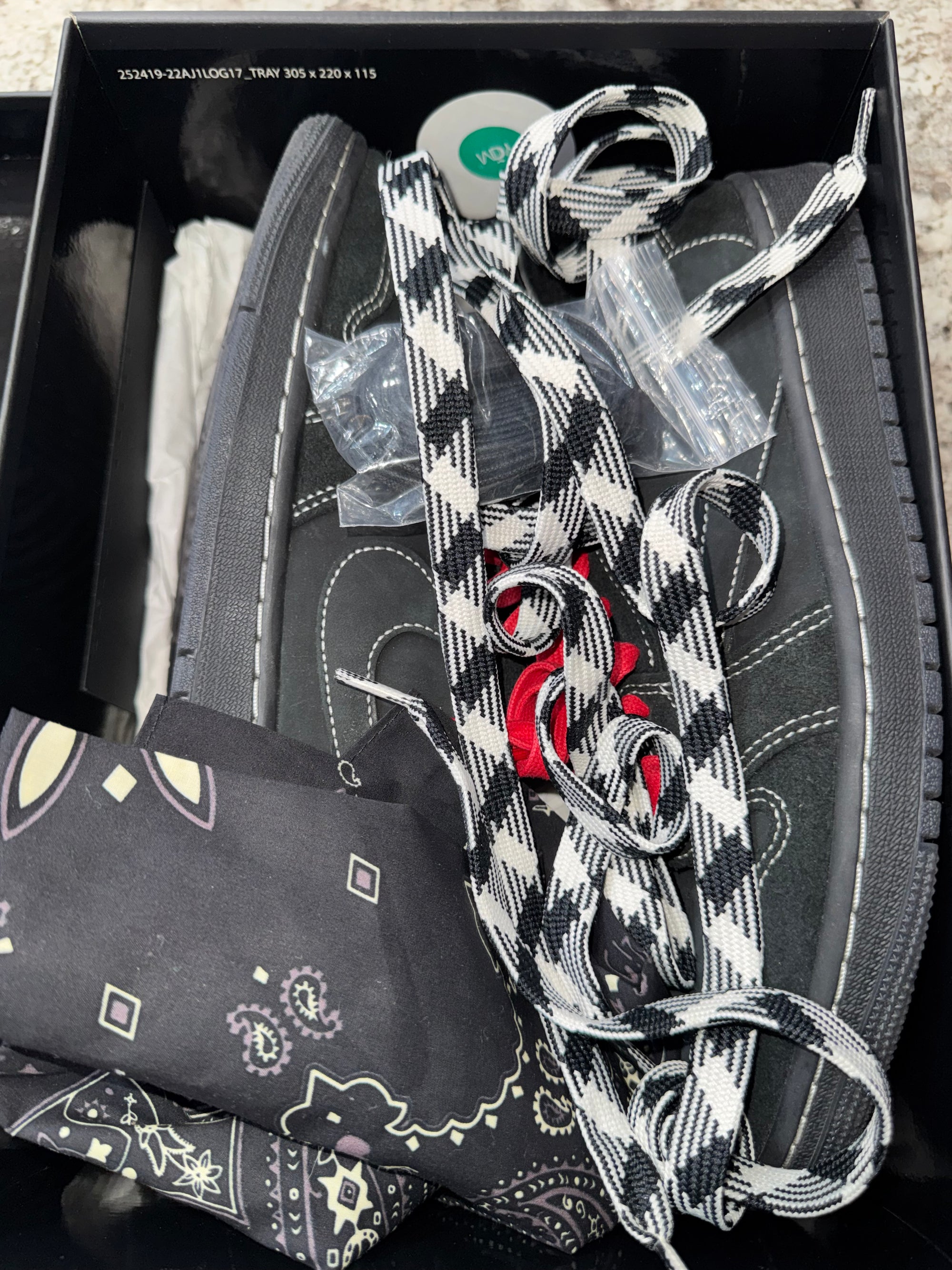 Jordan 1 Retro Low OG SP Travis Scott Black Phantom