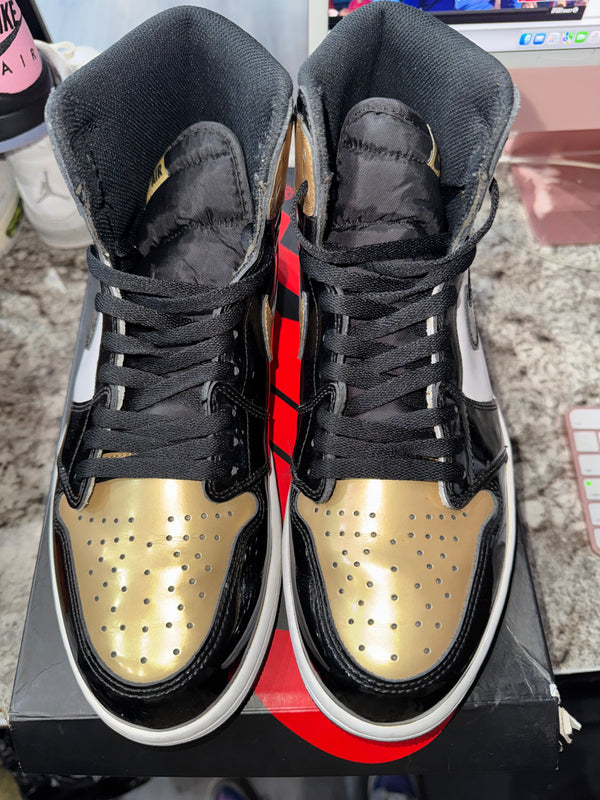 Jordan 1 Retro High NRG Patent Gold Toe