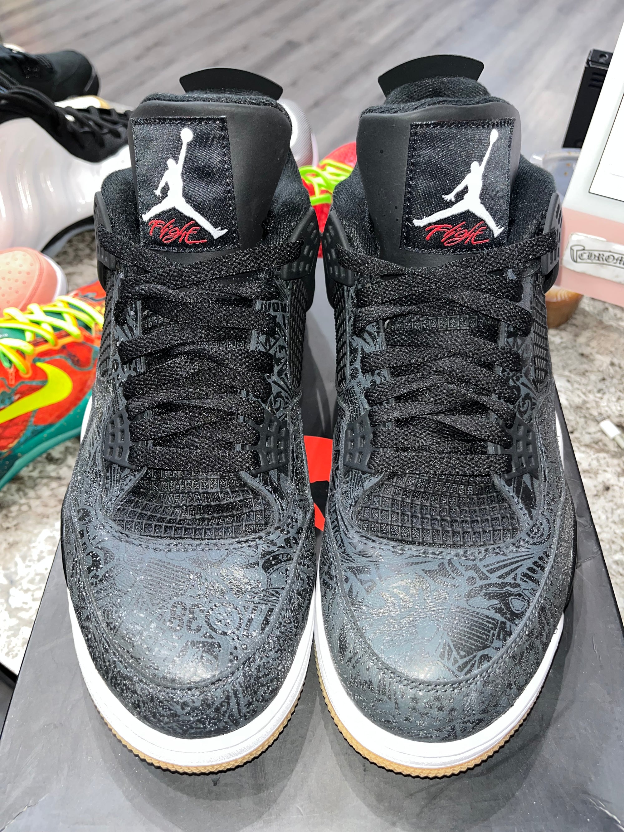 Jordan 4 Retro Laser Black Gum