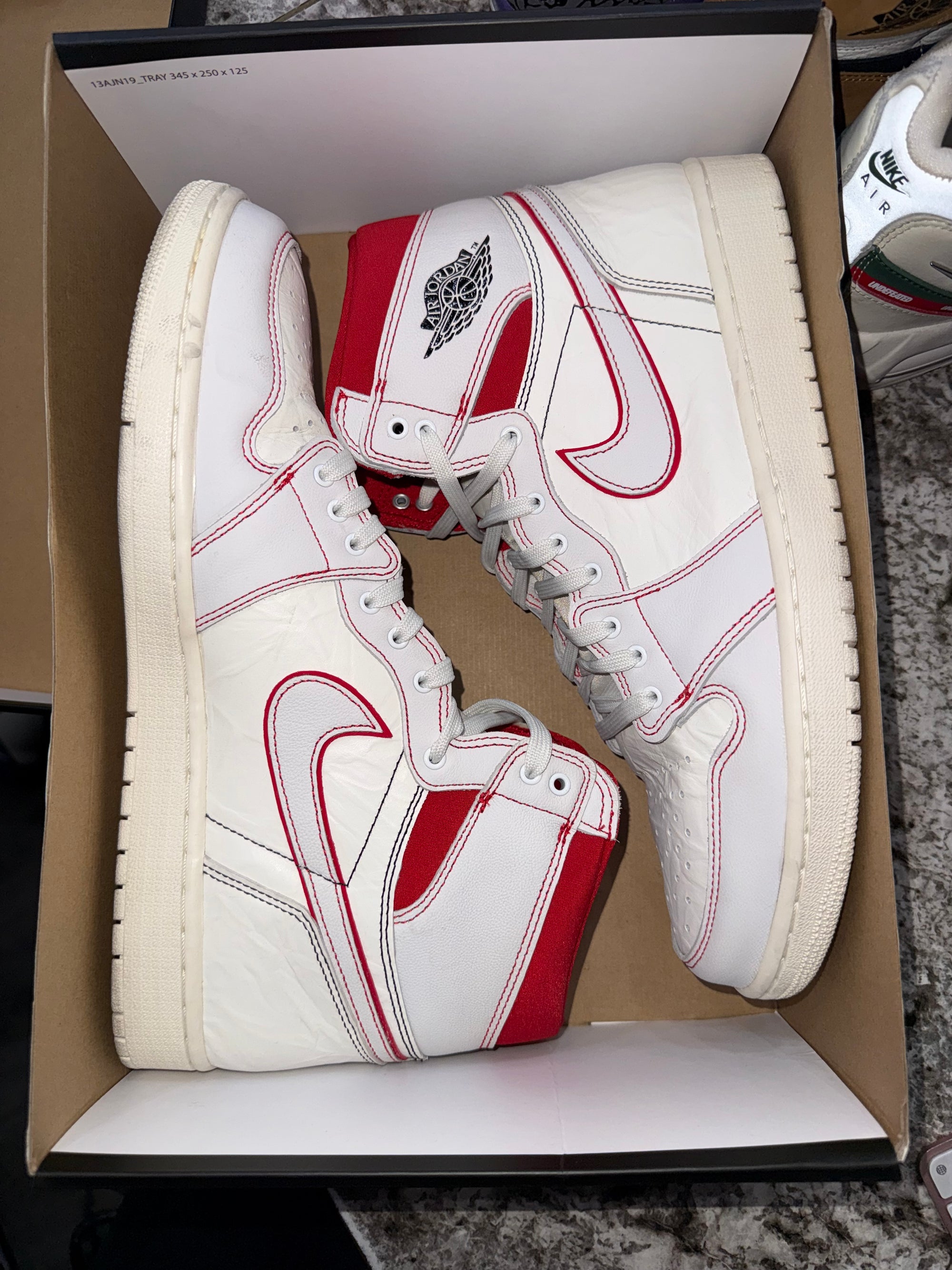 Jordan 1 Retro High Phantom Gym Red