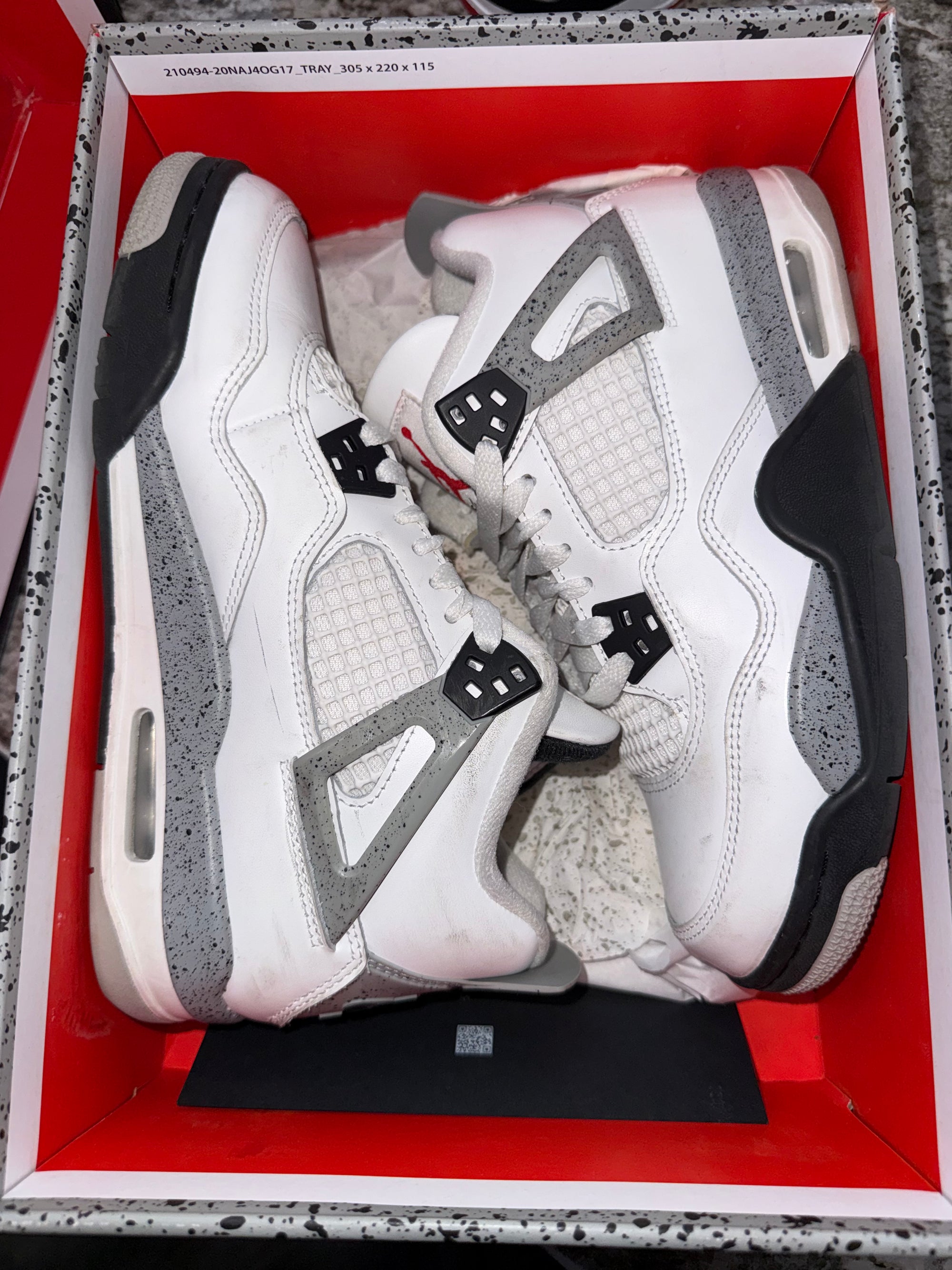Jordan 4 Retro White Cement (2025) (GS)