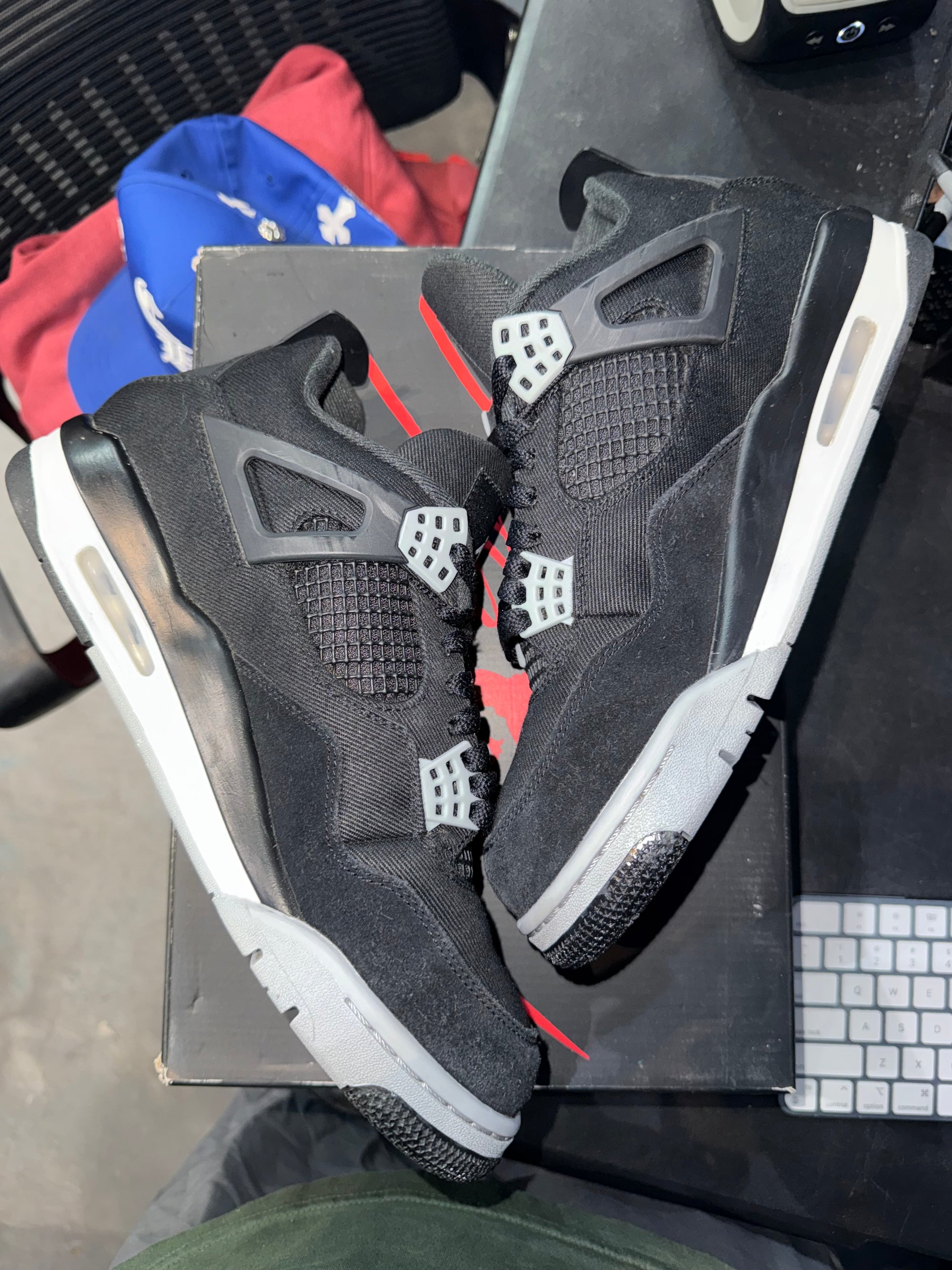 Jordan 4 Retro SE Black Canvas