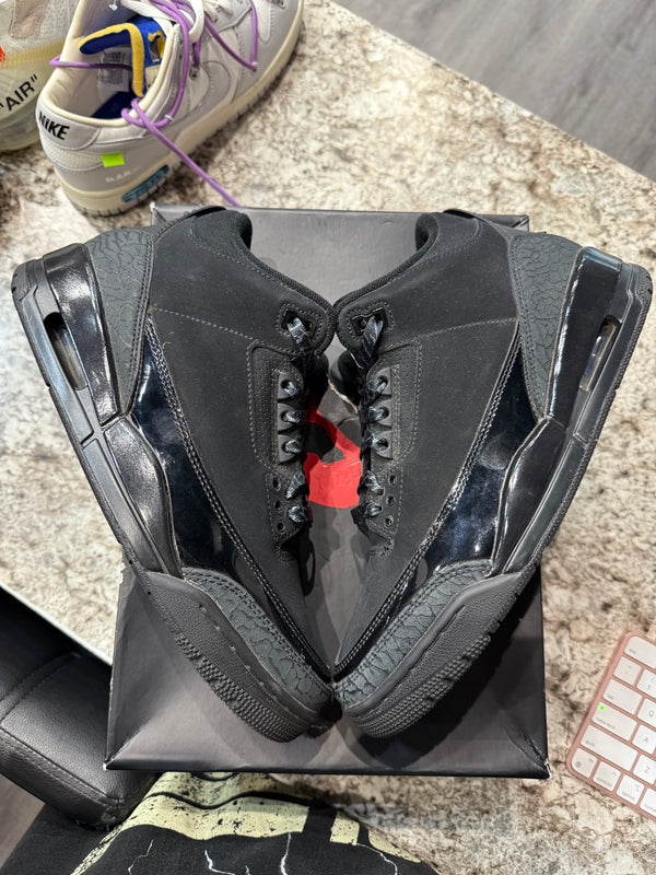 Jordan 3 Retro Black Cat (2025) (DAMAGED BOX)