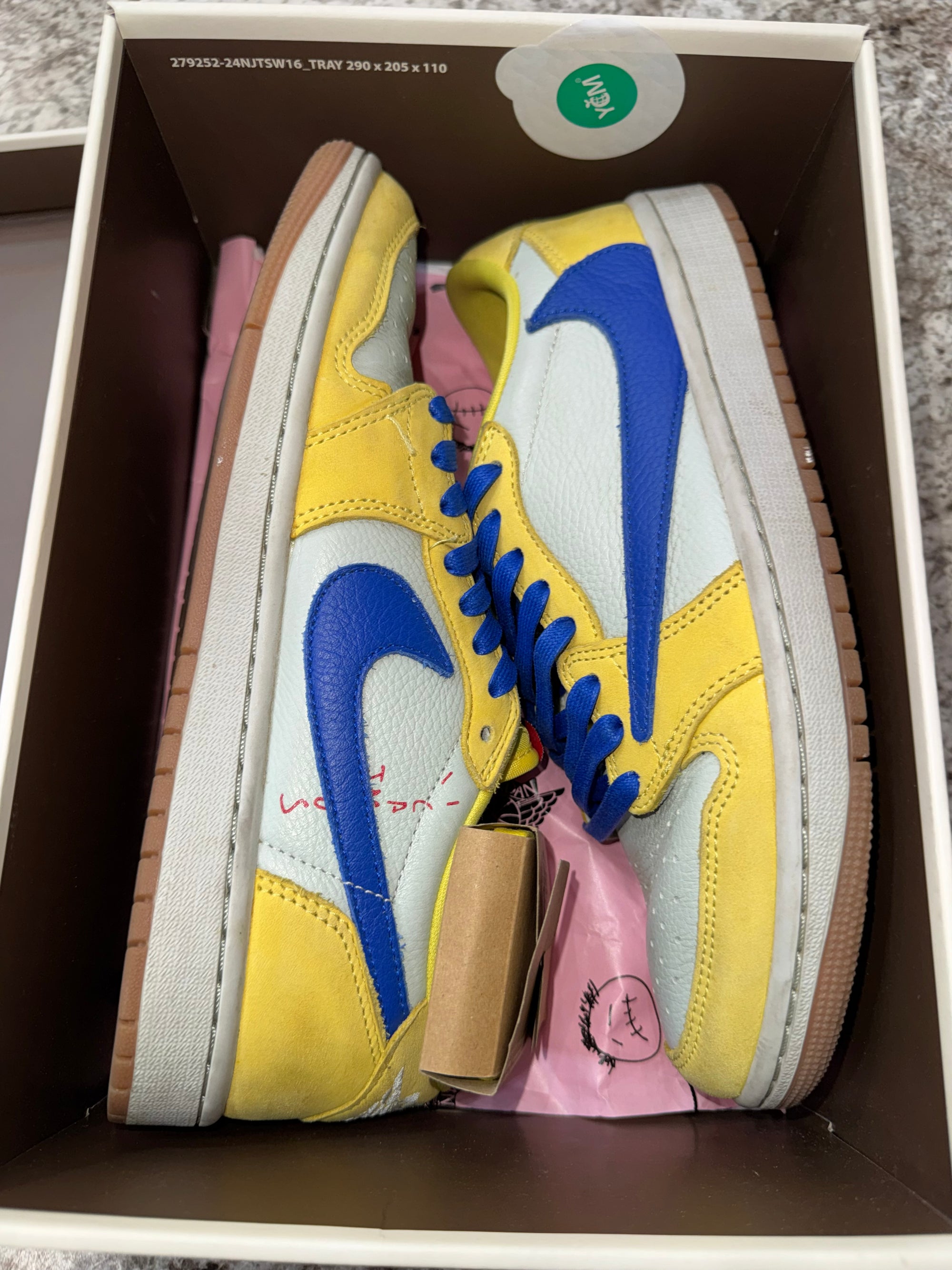 Jordan 1 Retro Low OG SP Travis Scott Canary (Women's)