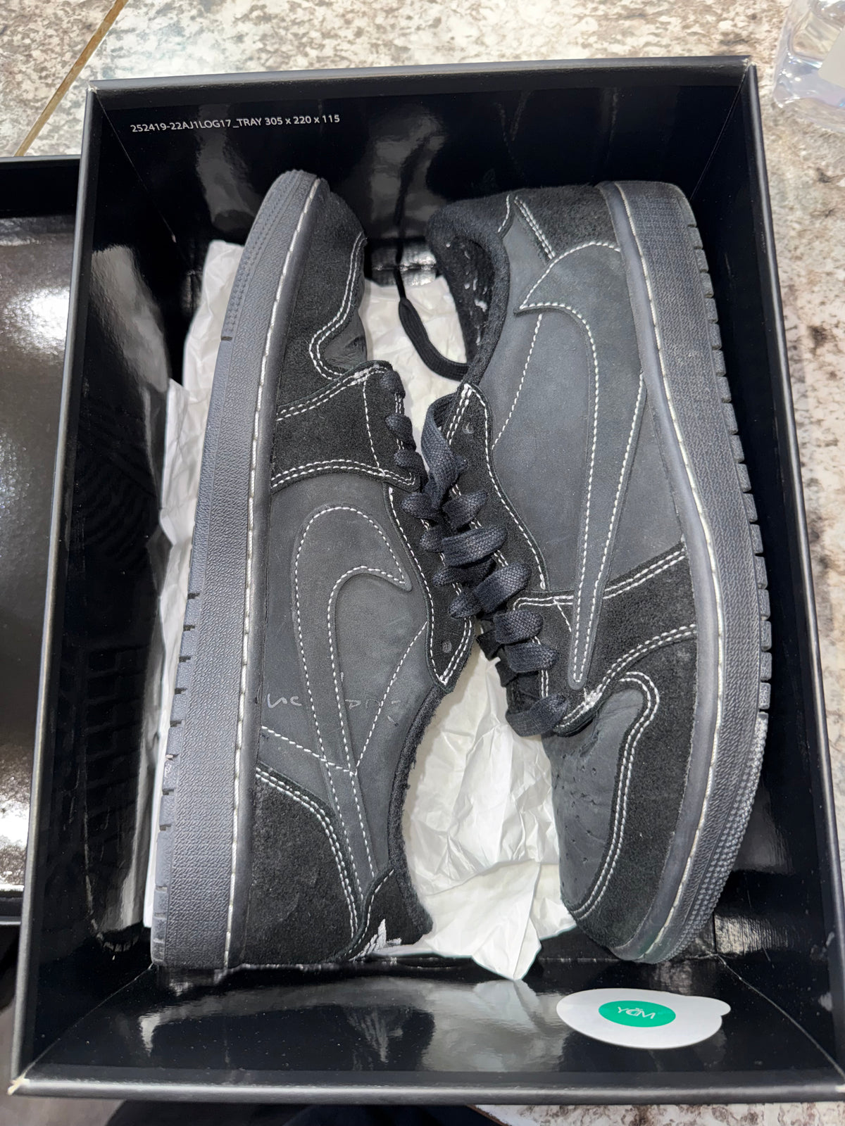 Jordan 1 Retro Low OG SP Travis Scott Black Phantom
