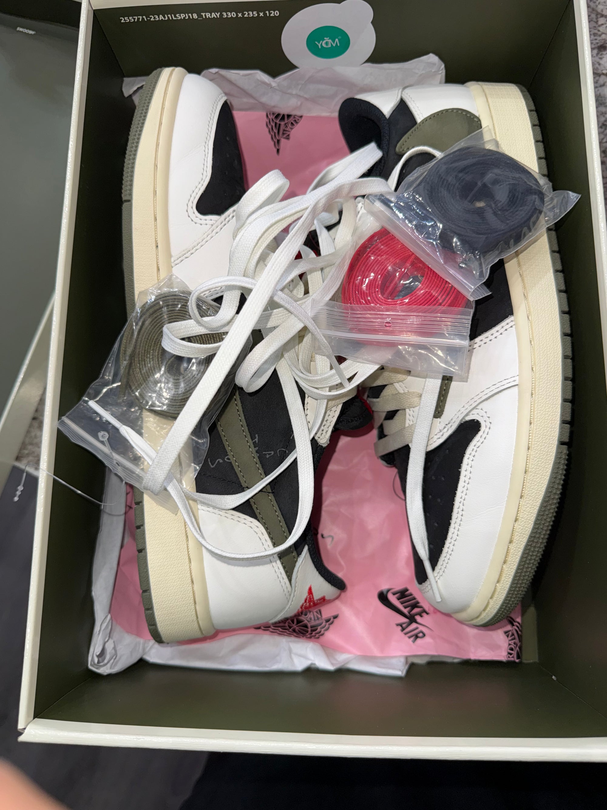 Jordan 1 Retro Low OG SP Travis Scott Olive (Women's)