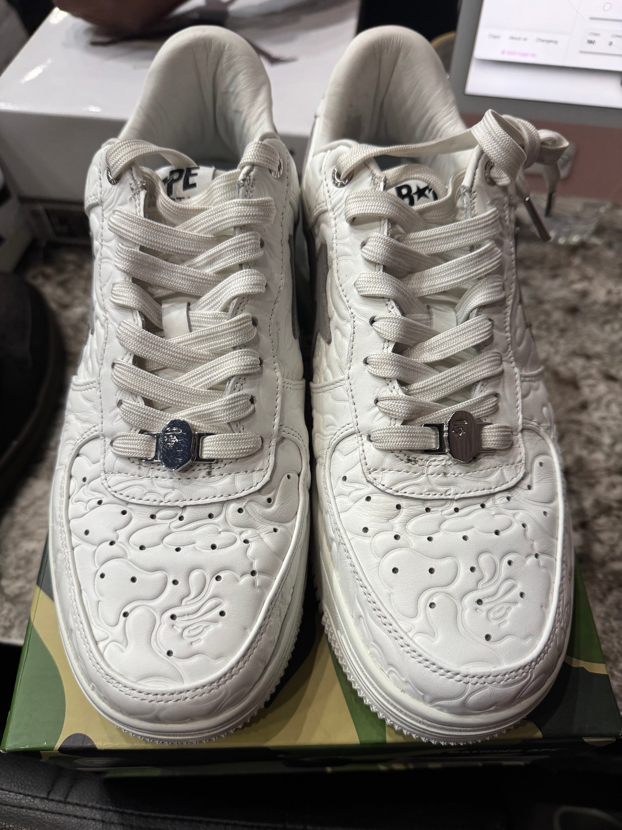 A Bathing Ape Bape Sta Low #3 Line Camo White