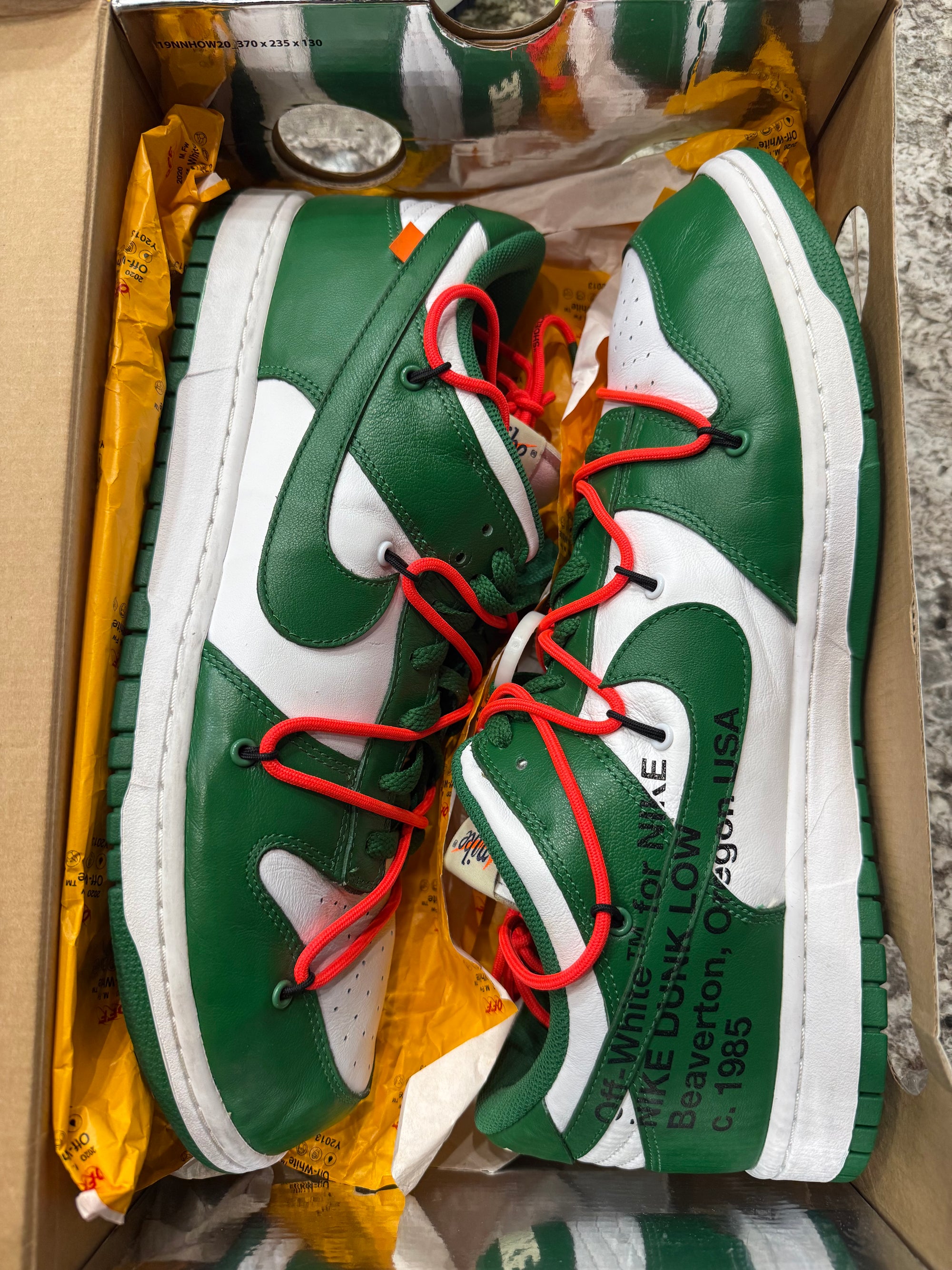 Nike Dunk Low Off-White Pine Green