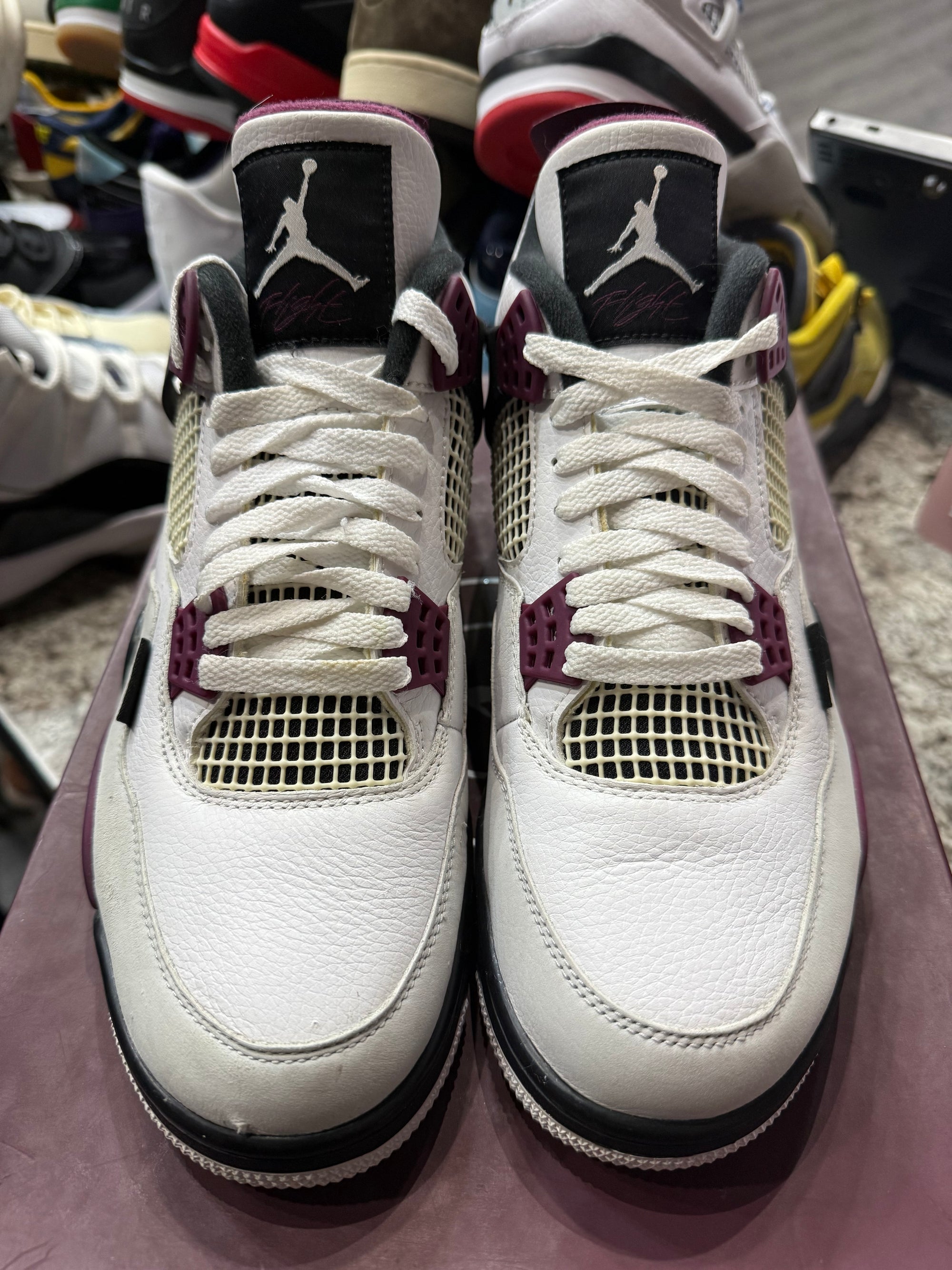 Jordan 4 Retro PSG Paris Saint-Germain (DAMAGED SHOE) (SLIGHT YELLOWING)