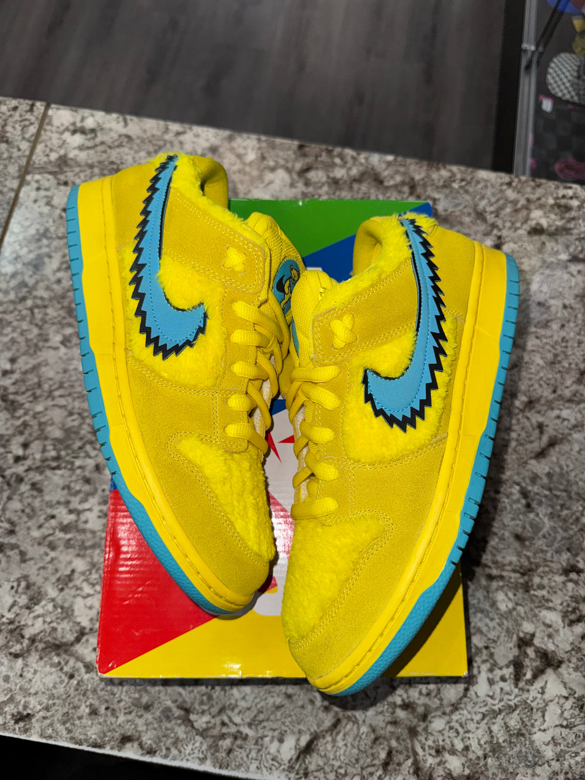 Nike SB Dunk Low Grateful Dead Bears Opti Yellow