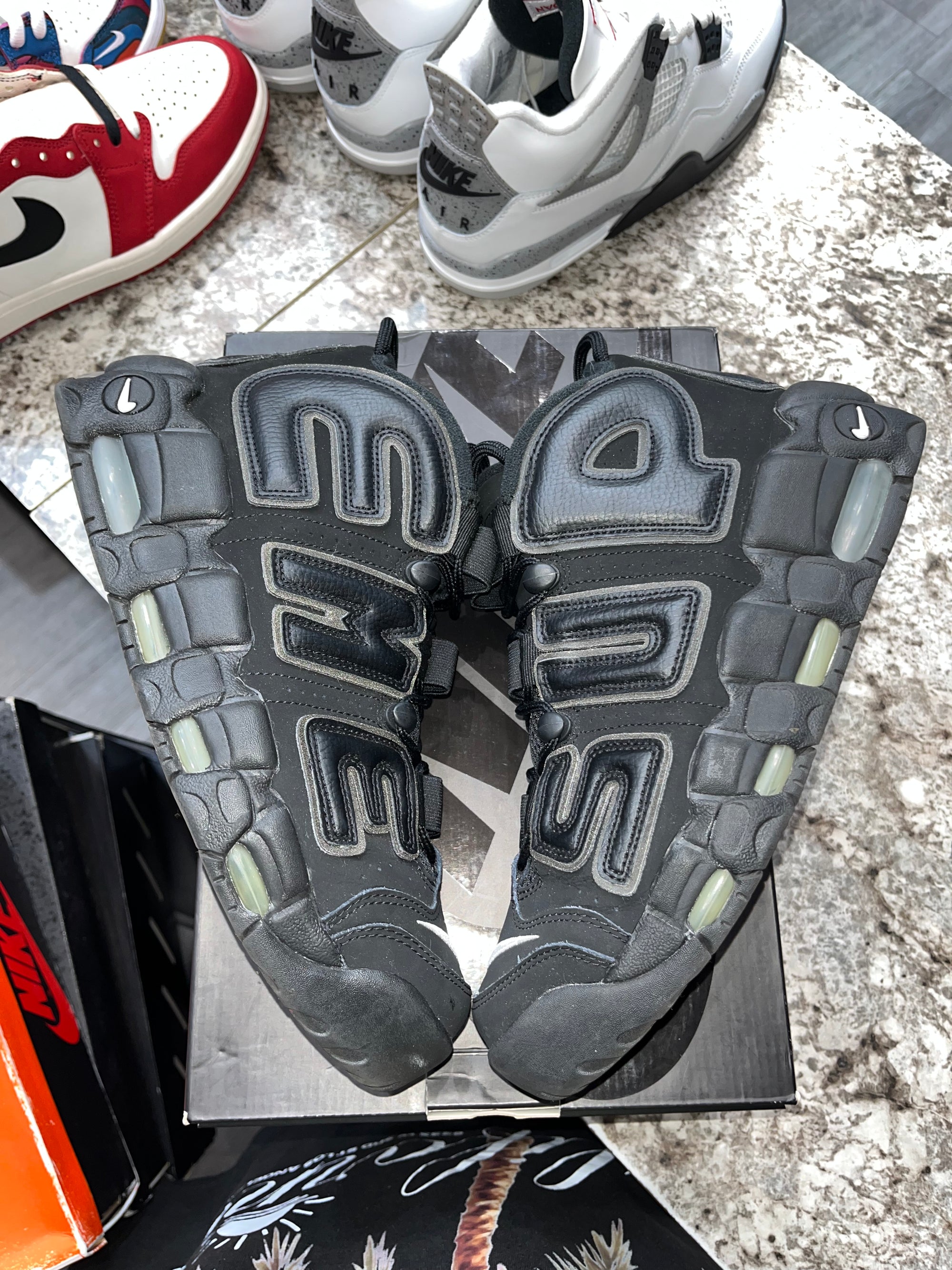 Nike Air More Uptempo Supreme Suptempo Black