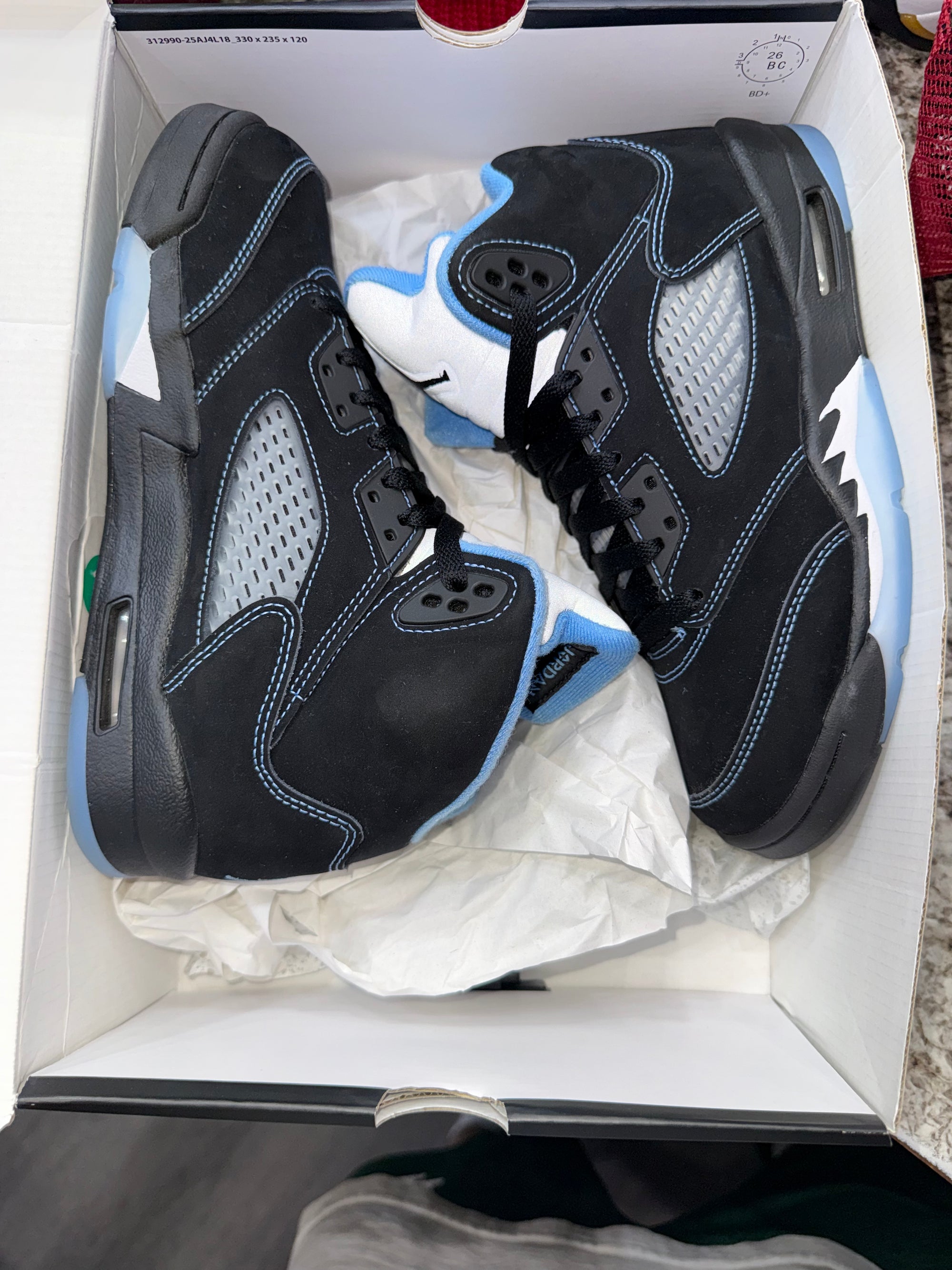 Jordan 5 Retro Black University Blue (2026) (GS)
