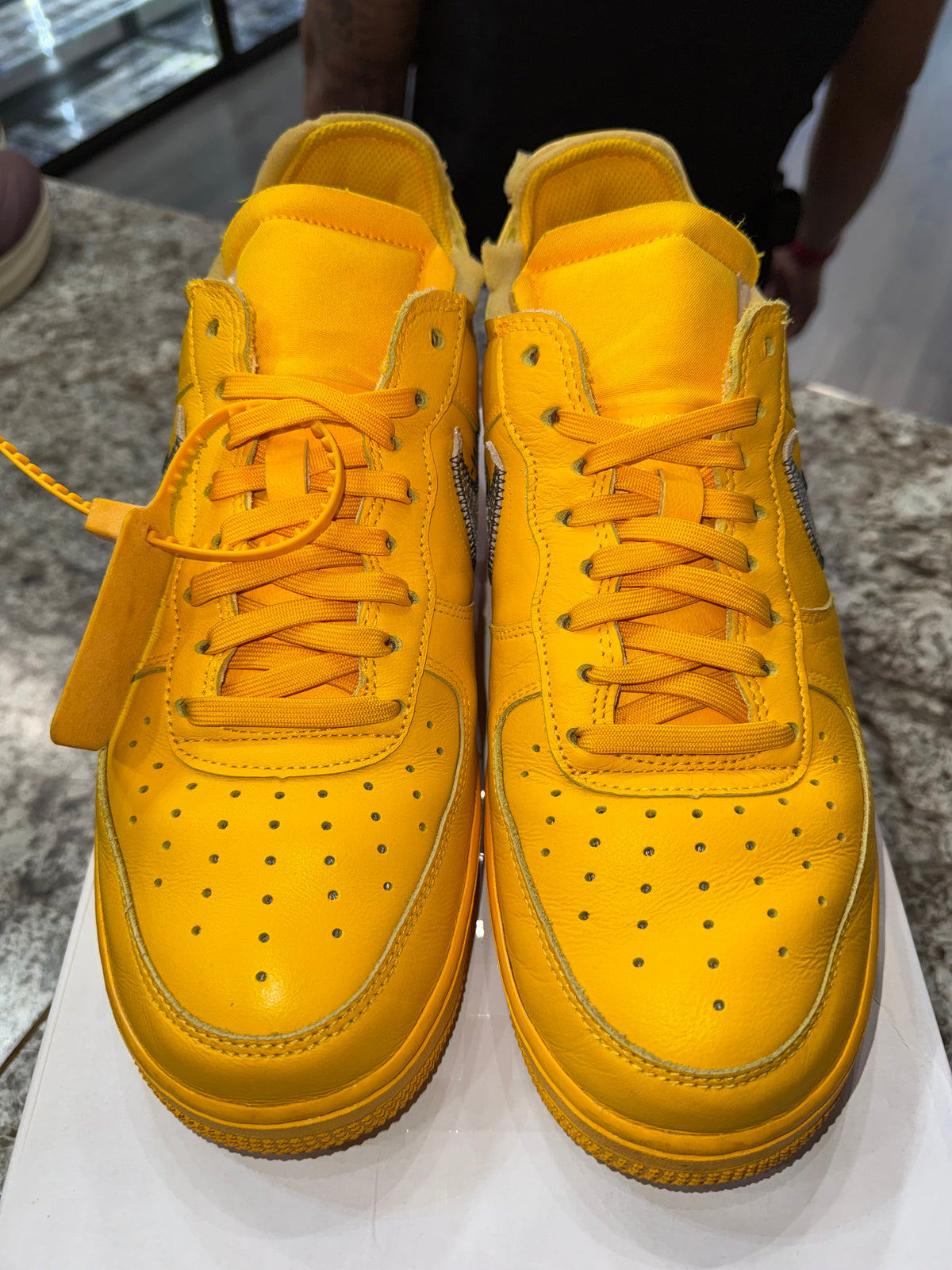Nike Air Force 1 Low Off-White ICA University Gold