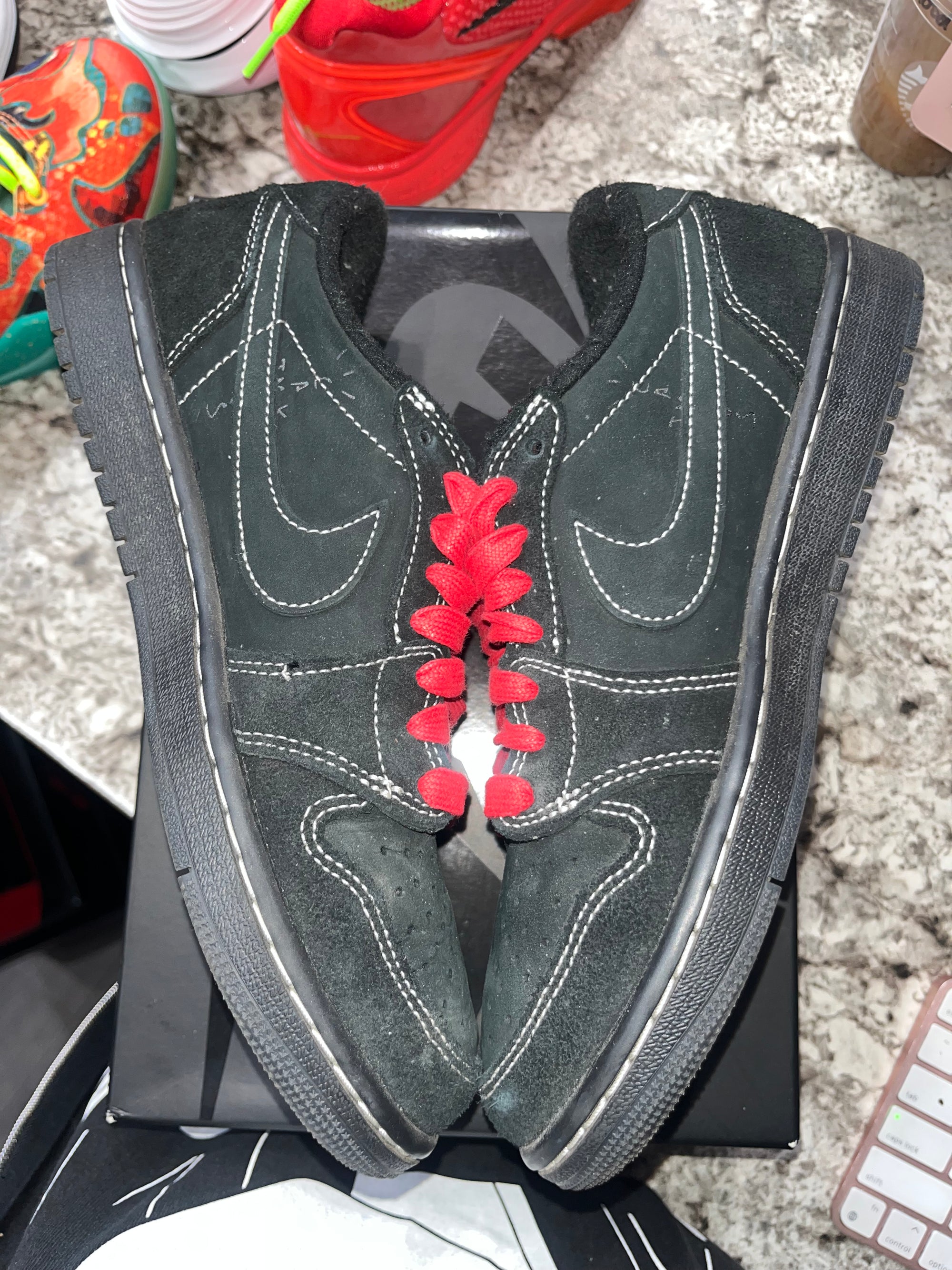 Jordan 1 Retro Low OG SP Travis Scott Black Phantom (MISSING SLEEVE)