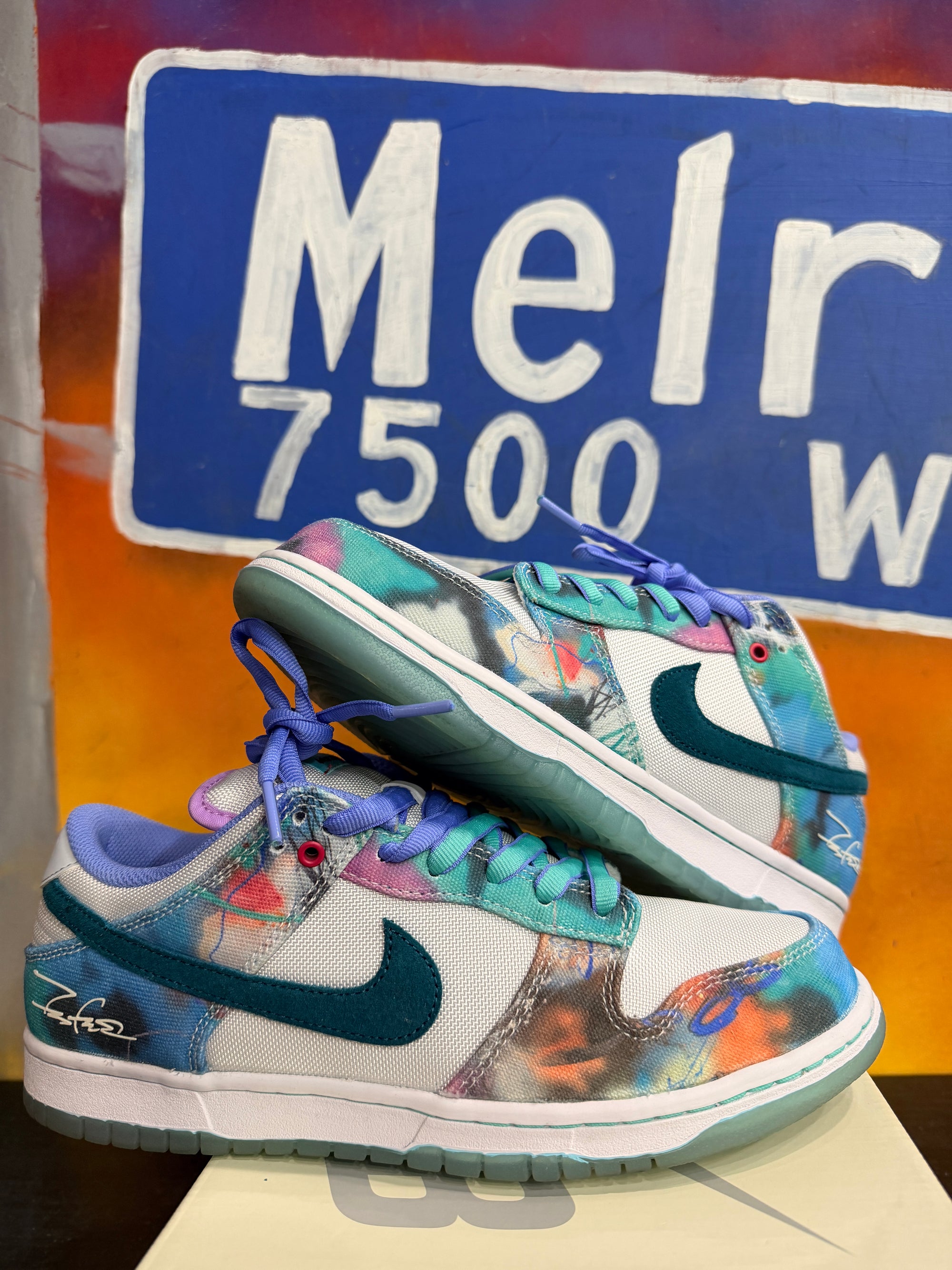 Nike SB Dunk Low Futura Laboratories Bleached Aqua