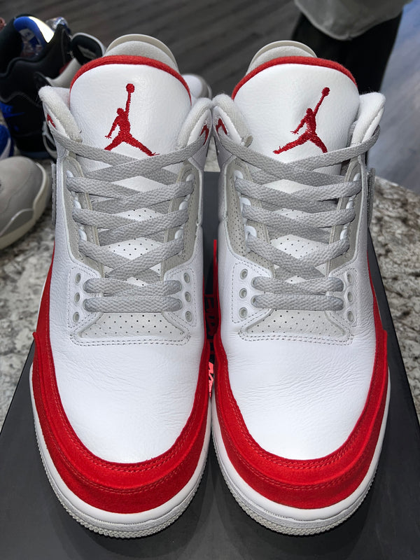 Jordan 3 Retro Tinker White University Red