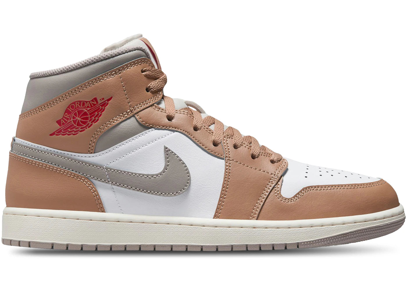 Jordan 1 Mid Rattan White College Grey (DAMAGED BOX)