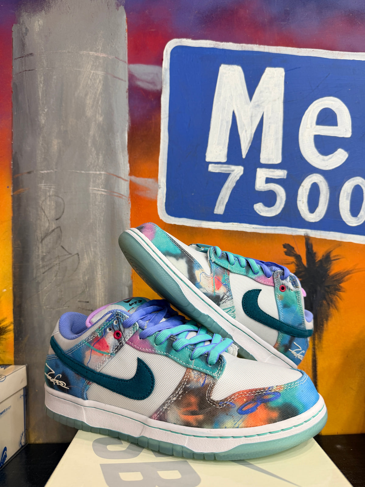 Nike SB Dunk Low Futura Laboratories Bleached Aqua