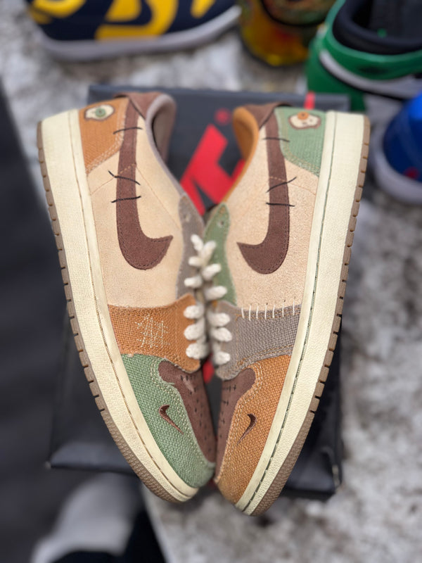 Jordan 1 Retro Low OG Zion Williamson Voodoo (DAMAGED BOX)