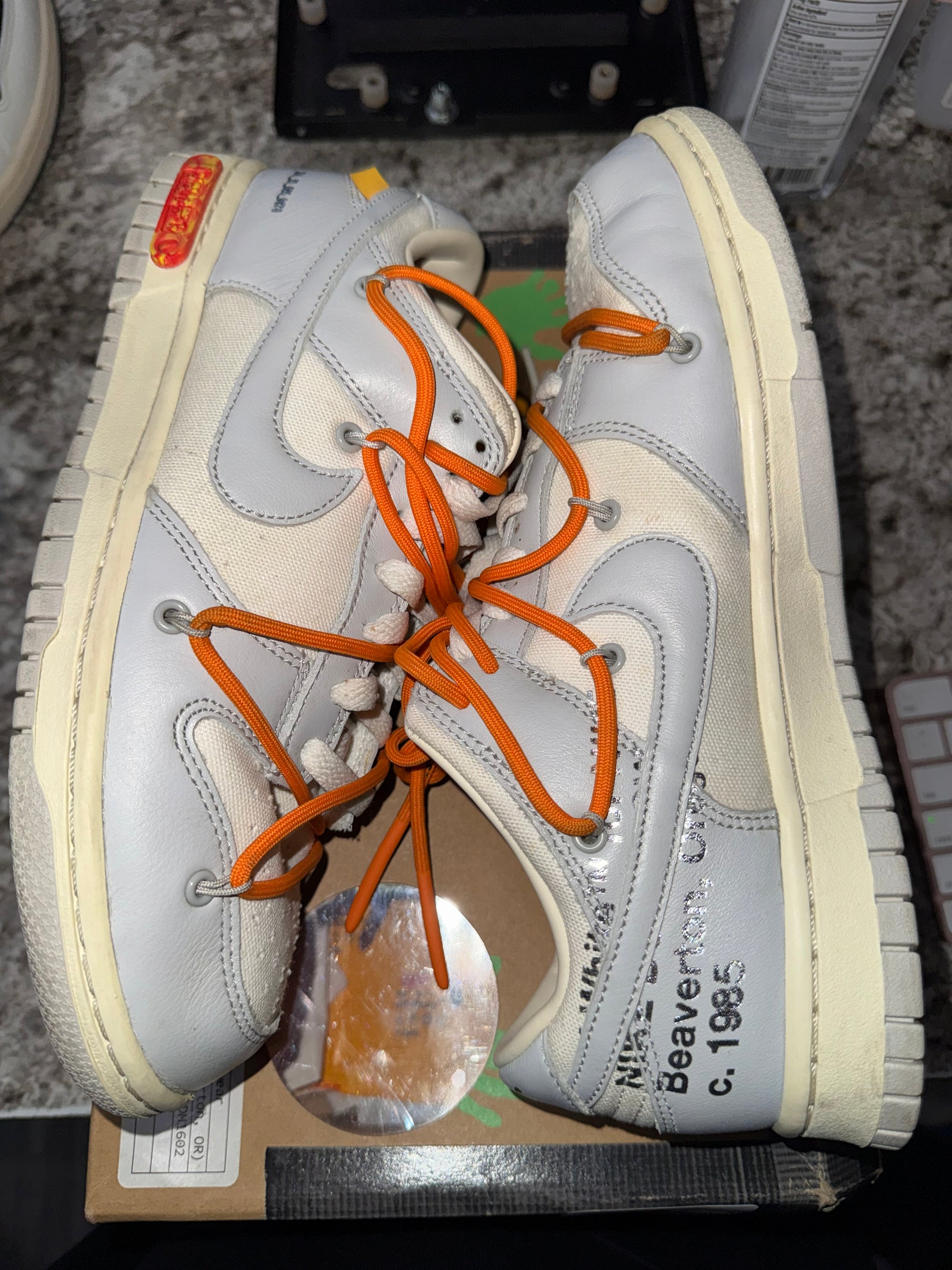 Nike Dunk Low Off-White Lot 44 (DAMAGED BOX)