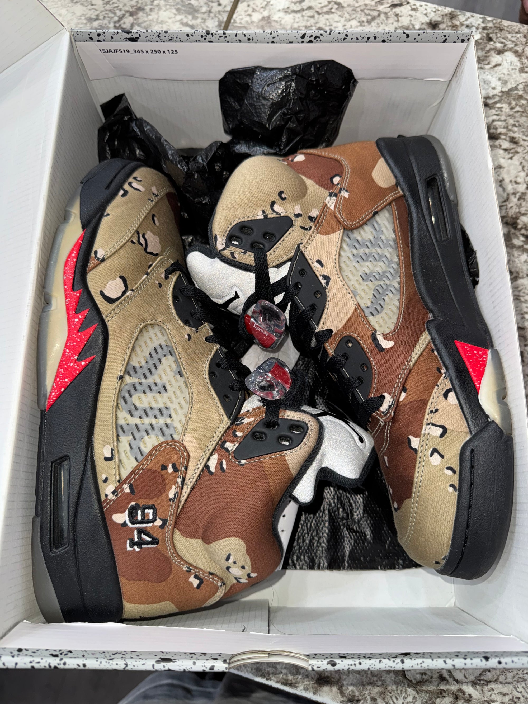 Jordan 5 Retro Supreme Desert Camo