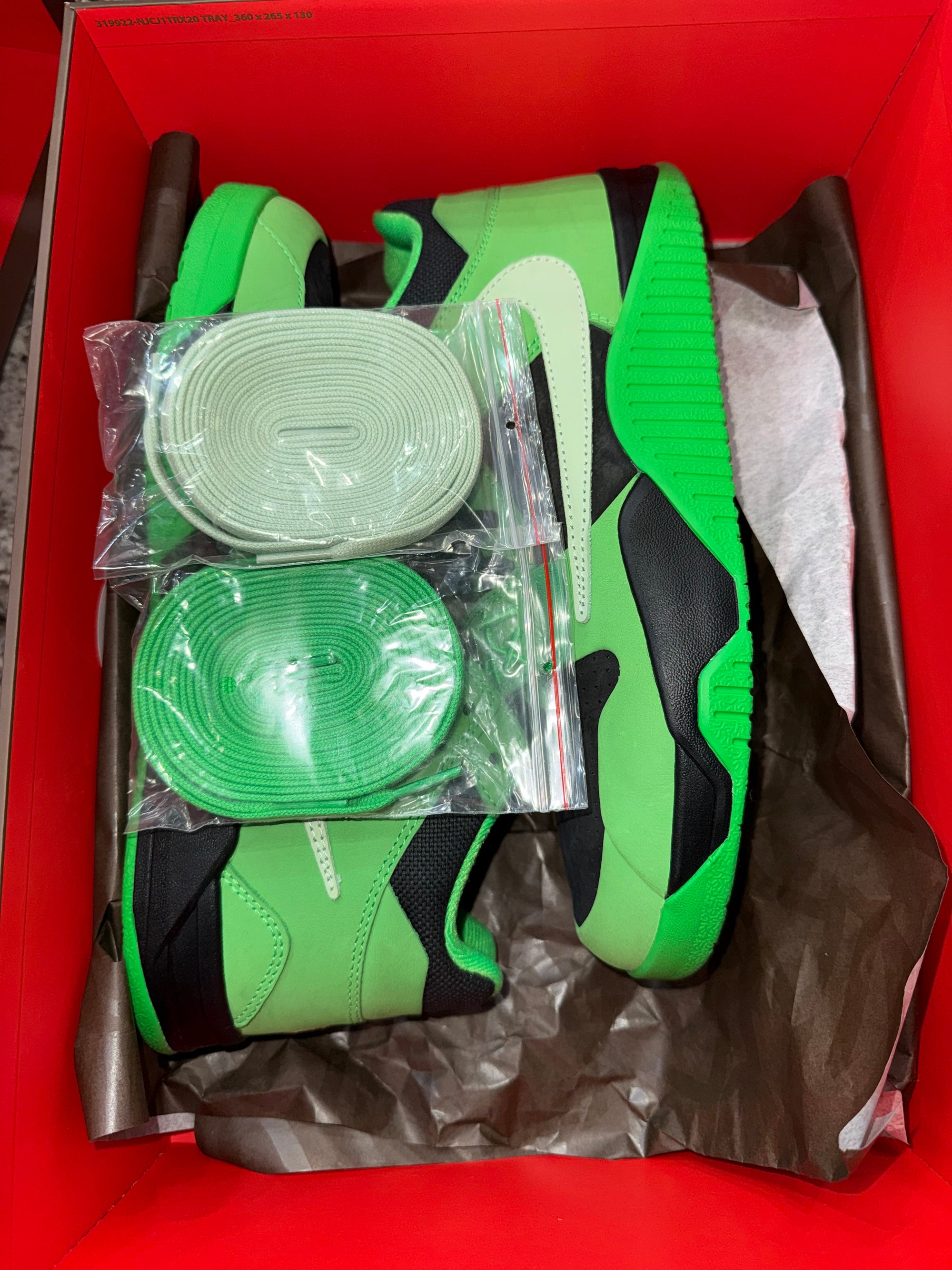 Jordan CJ1 T-Rexx Travis Scott Green Spark