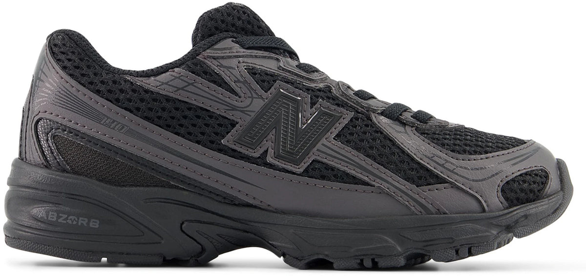 New Balance 740 Bungee Lace Black Cement (PS)