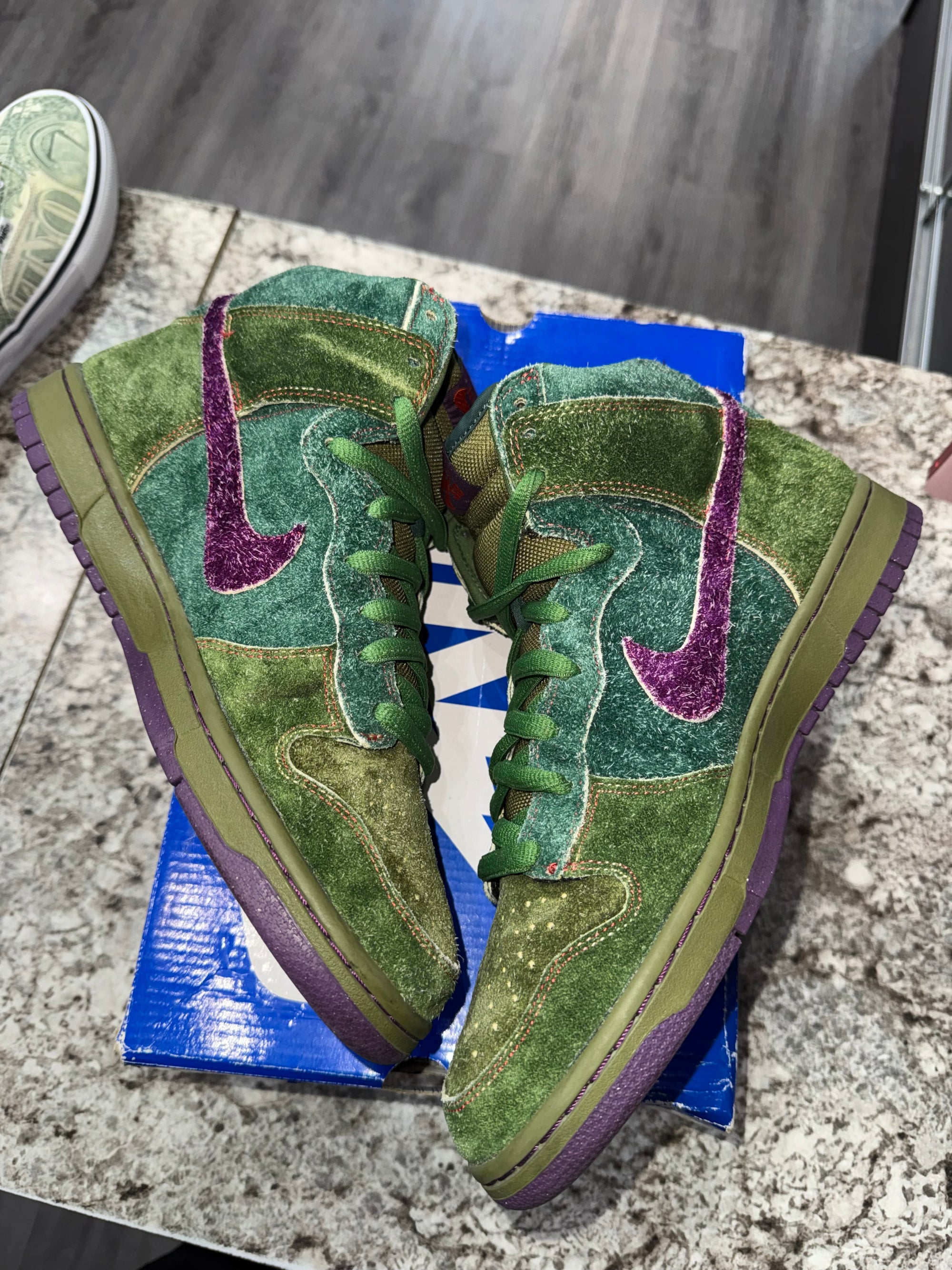 Nike SB Dunk High Skunk 420
