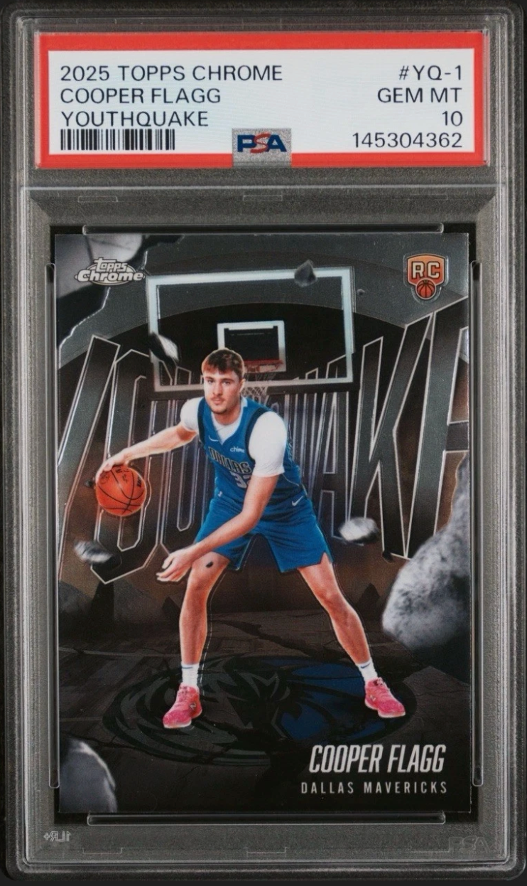 2025 Topps Chrome Go Time #GT-16 Cooper Flagg PSA 10
