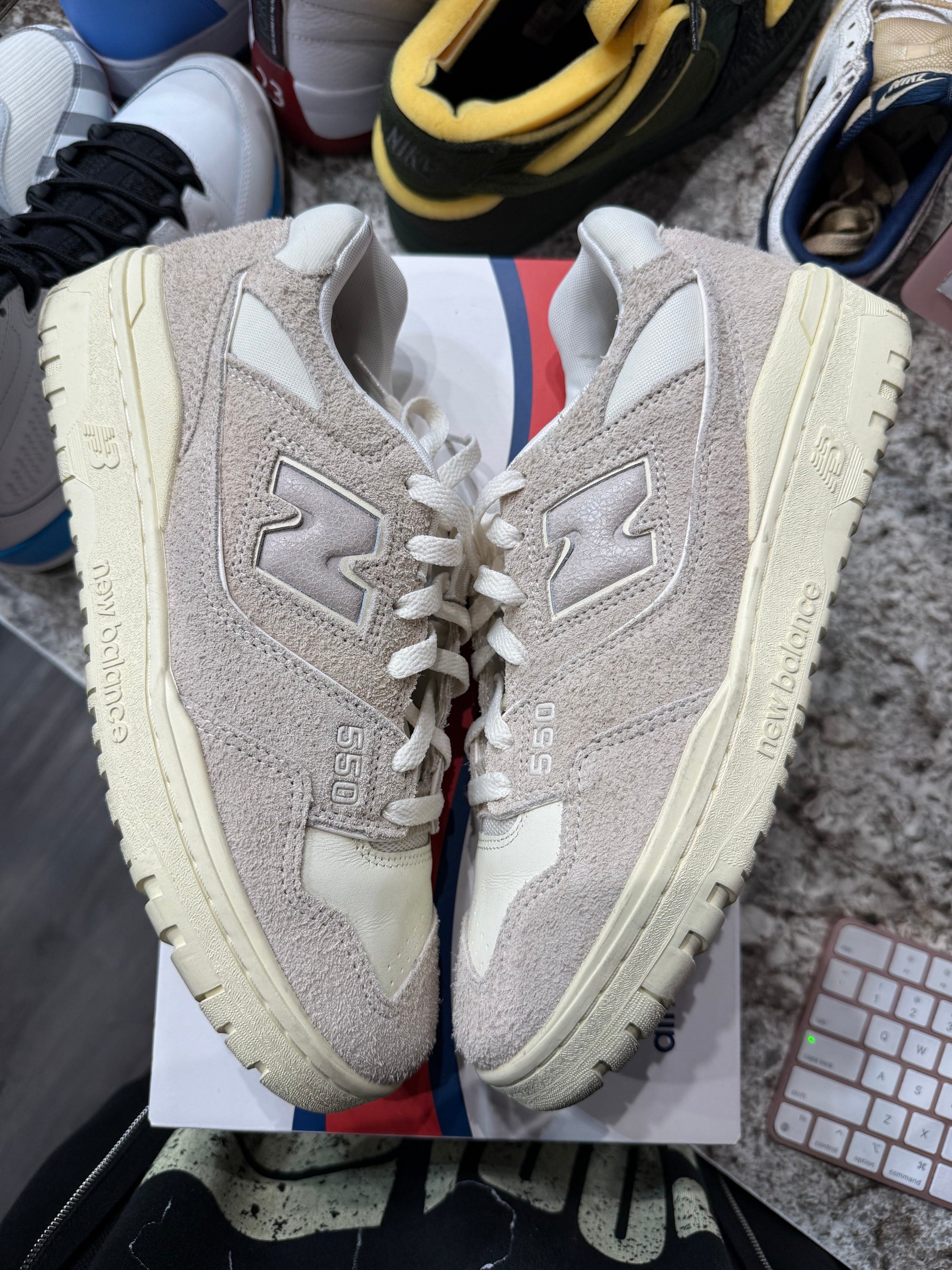 New Balance 550 Aime Leon Dore Grey Suede