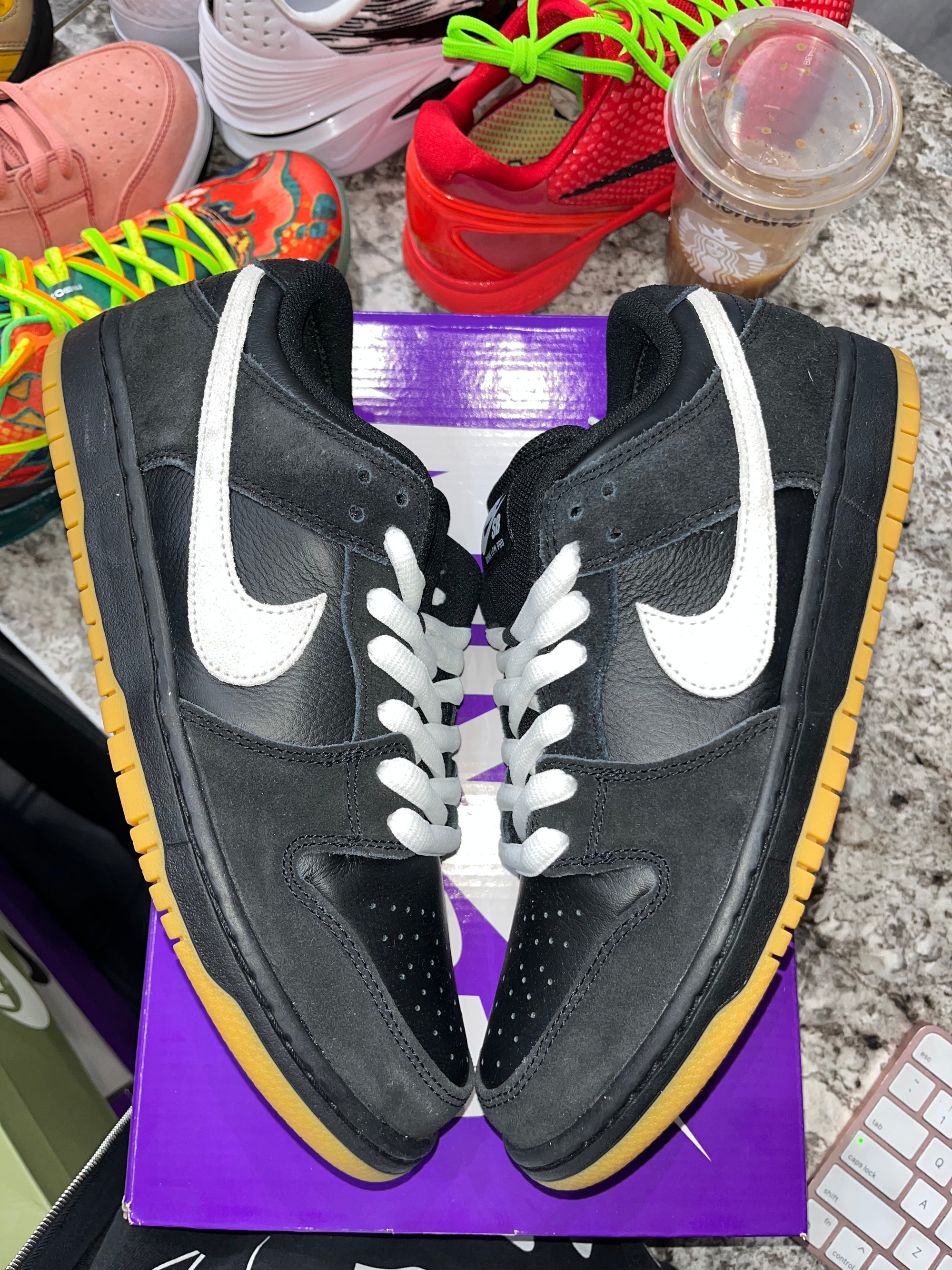 Nike Dunk Low Pro SB Black White Gum