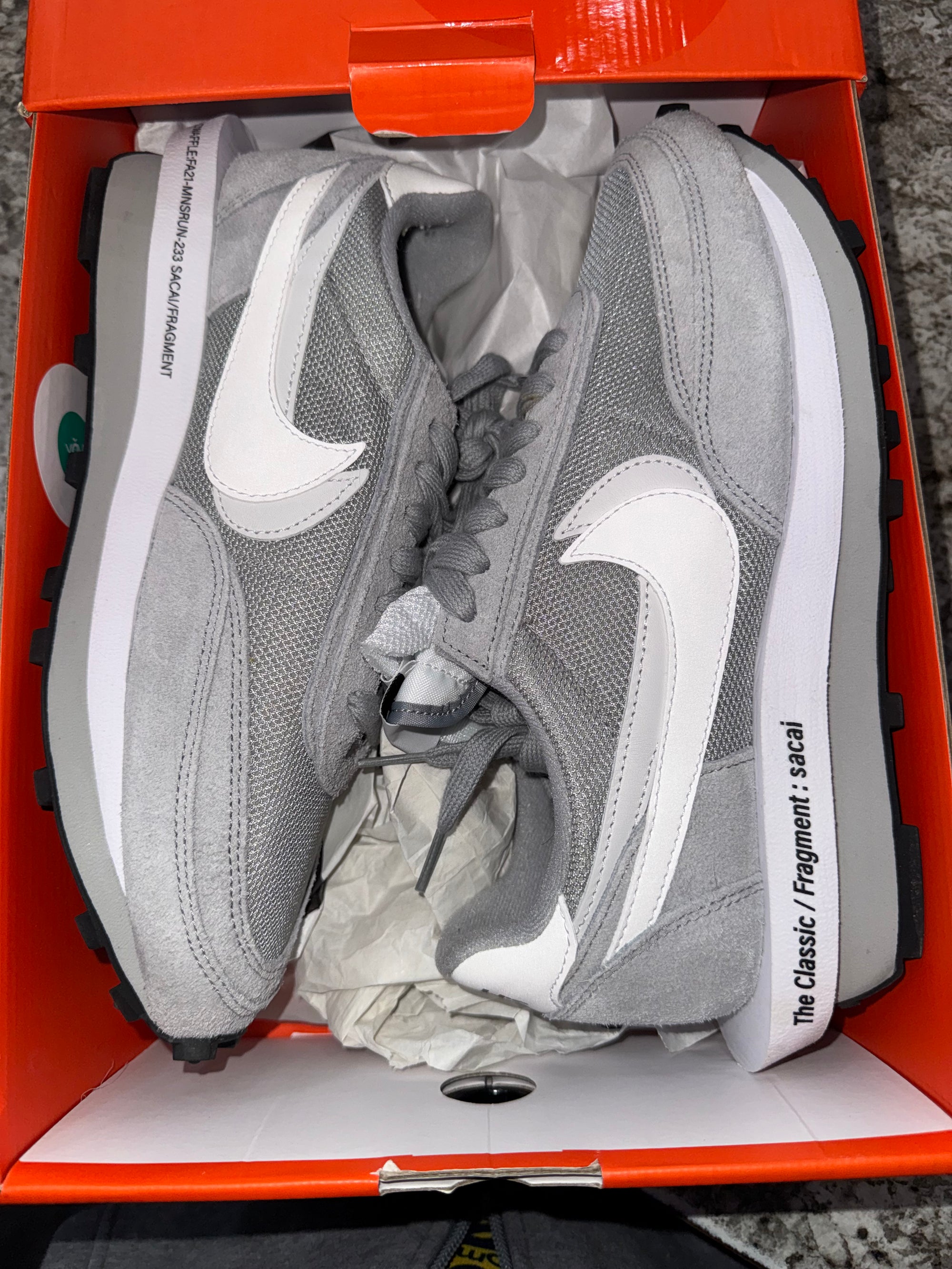 Nike LD Waffle SF sacai Fragment Grey