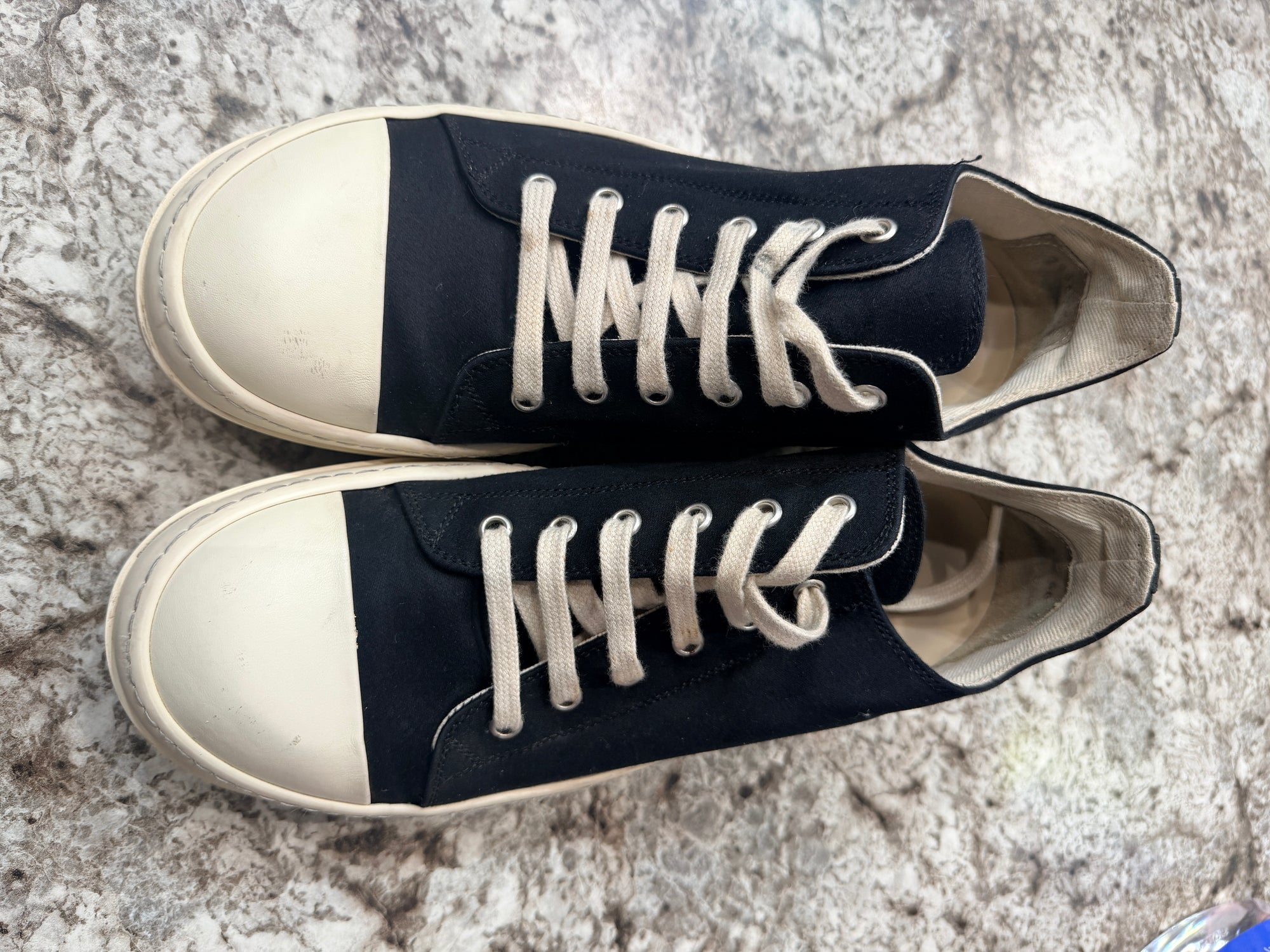 Rick Owens DRKSHDW Lido Low Sneaks Black Milk