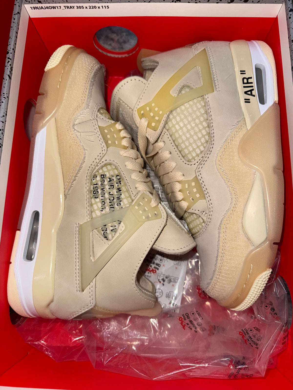 Jordan 4 Retro Off-White Sail (Women's)