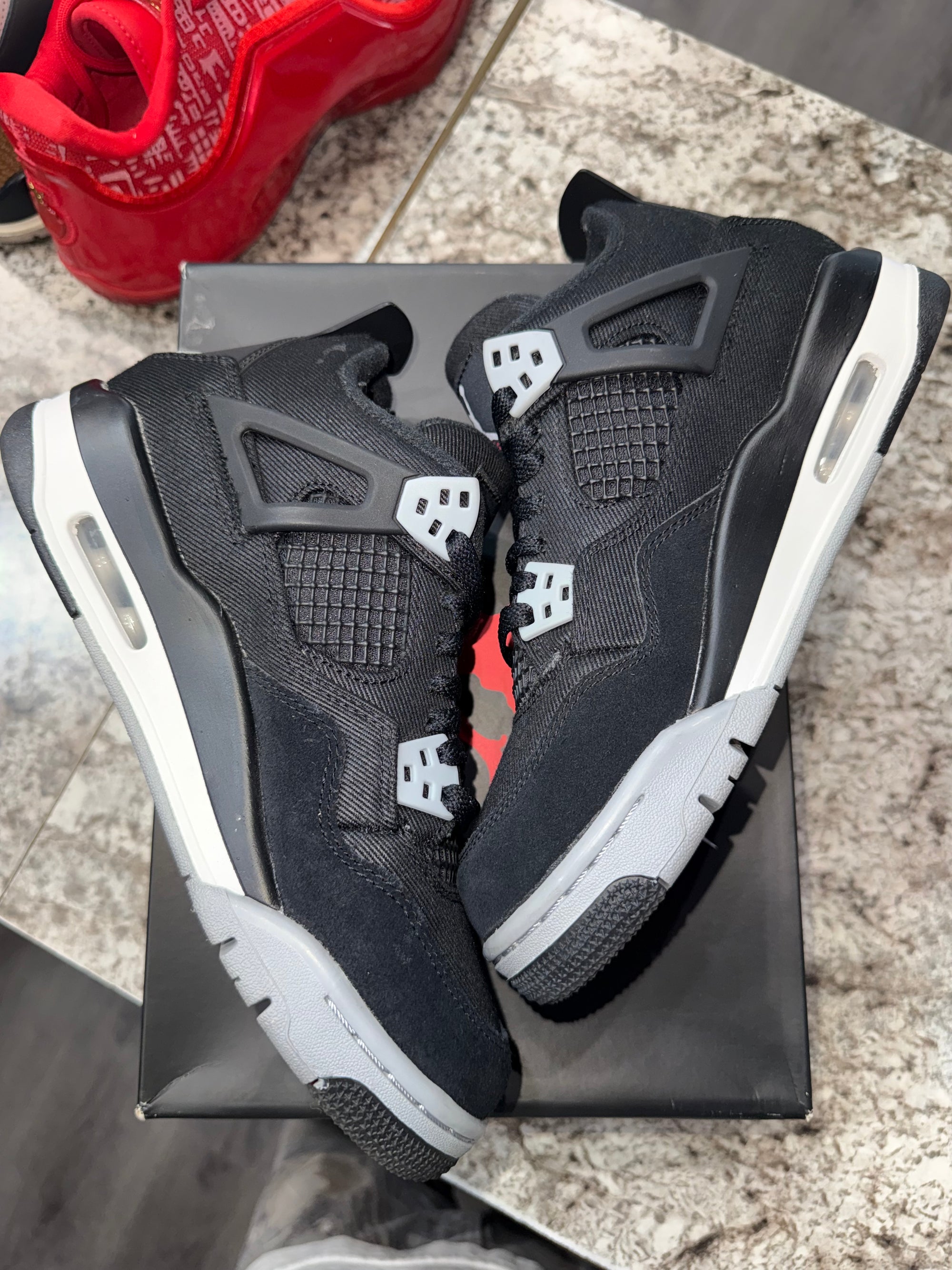 Jordan 4 Retro Black Canvas (GS)