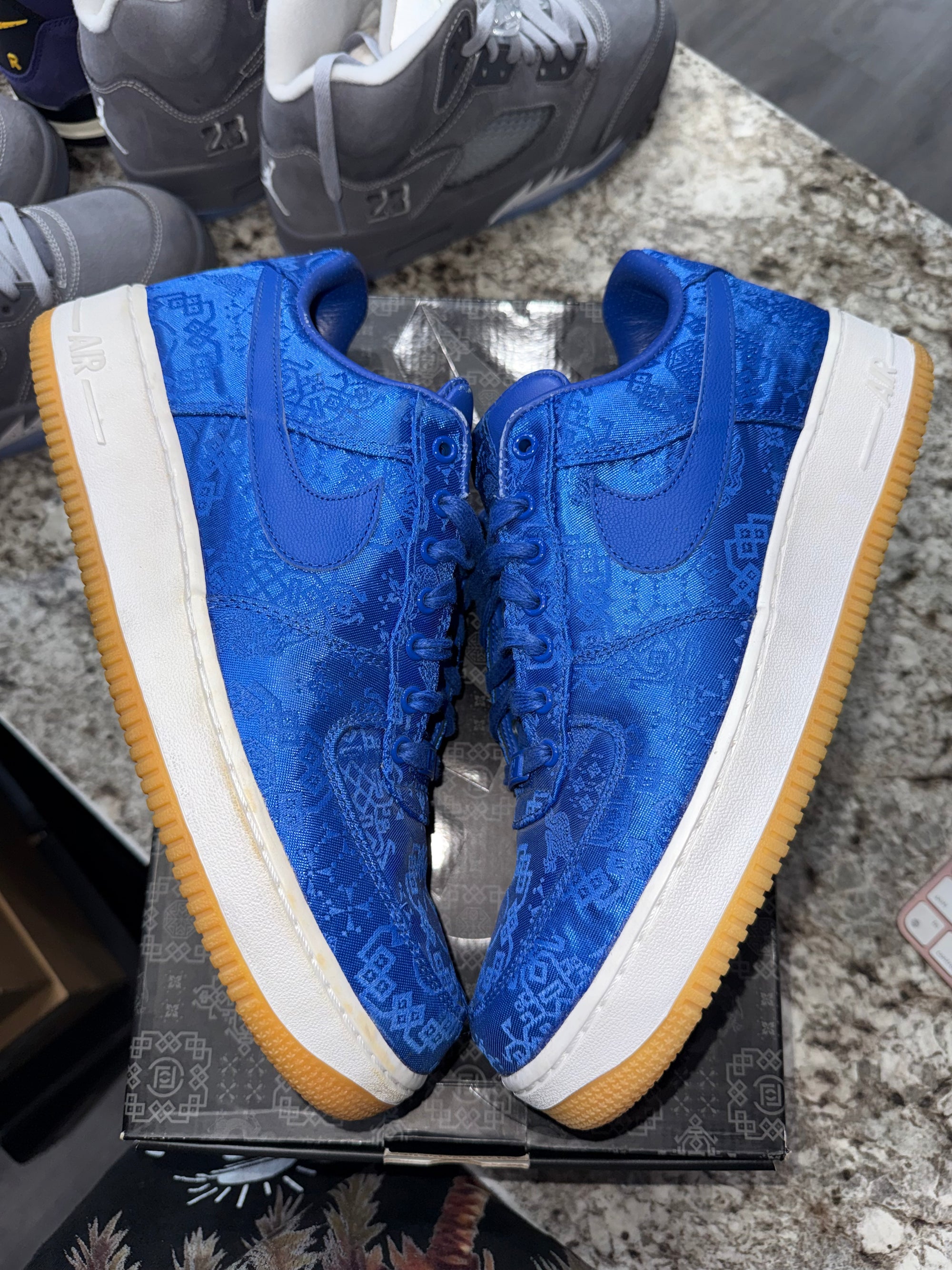 Nike Air Force 1 Low CLOT Blue Silk