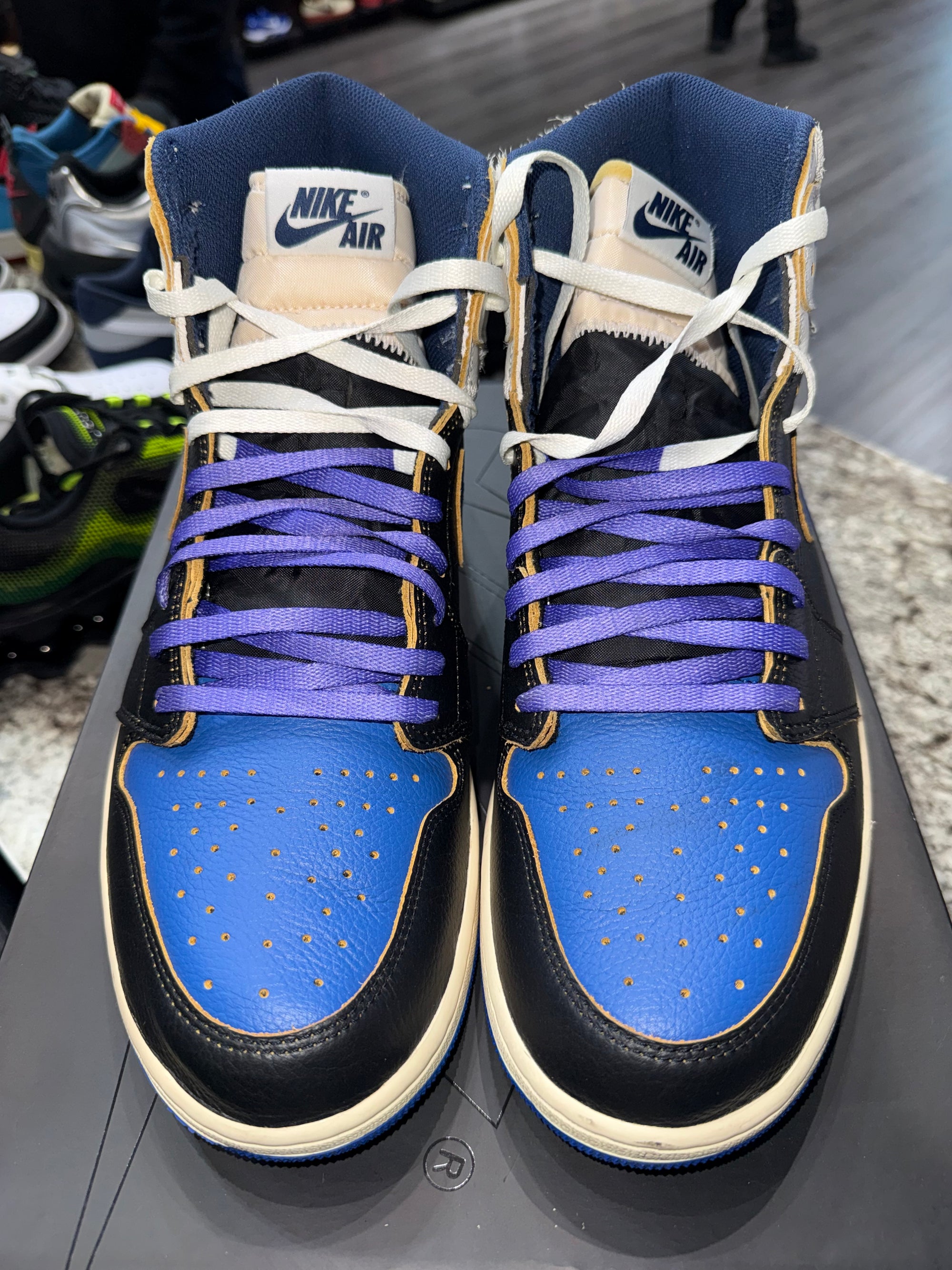 Jordan 1 Retro High OG SP Fragment x Union LA Sport Royal