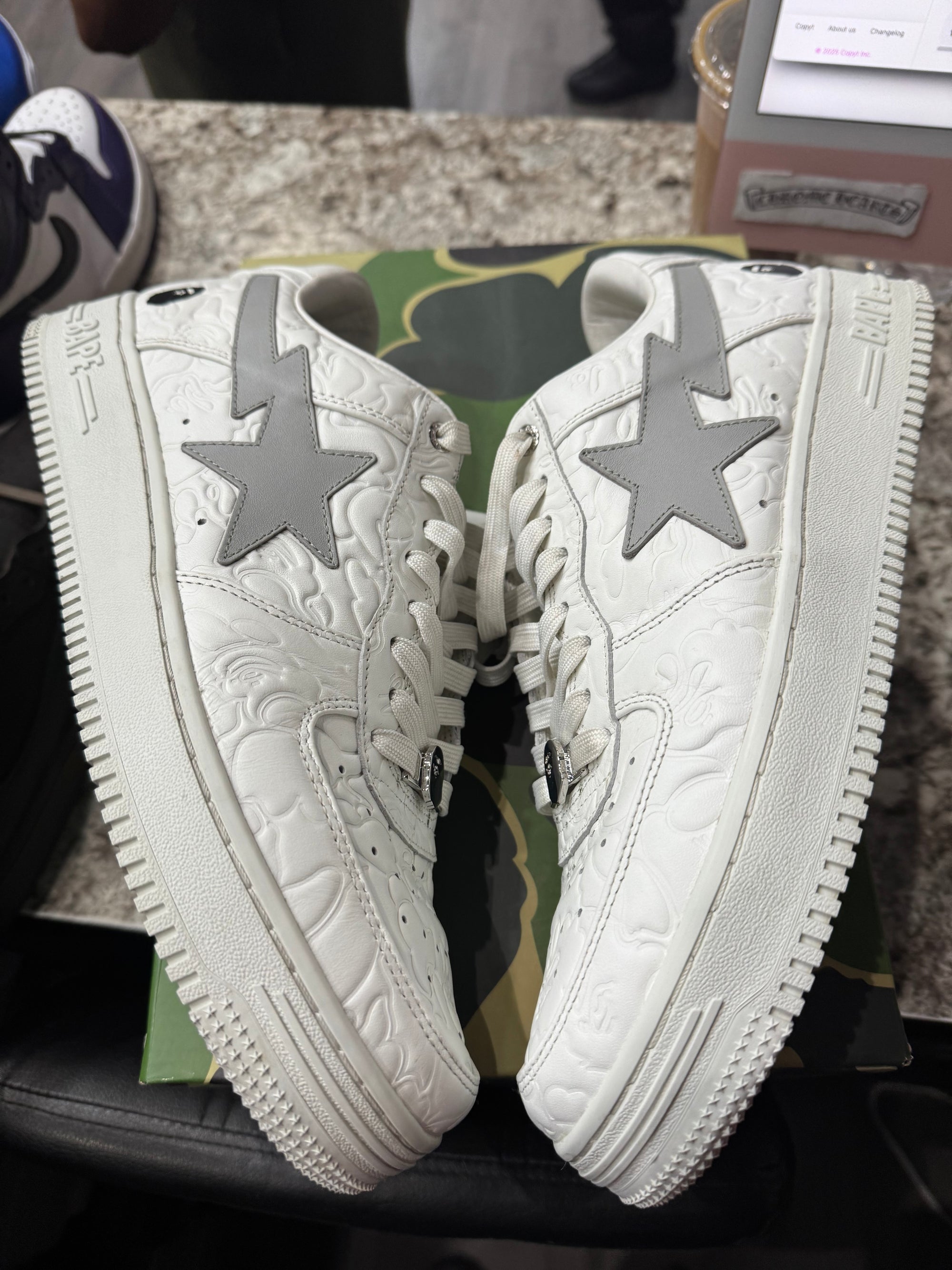 A Bathing Ape Bape Sta Low #3 Line Camo White