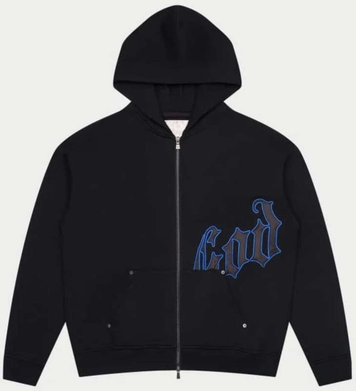 Godspeed OG Logo Hoodie (Black/Royal Blue)