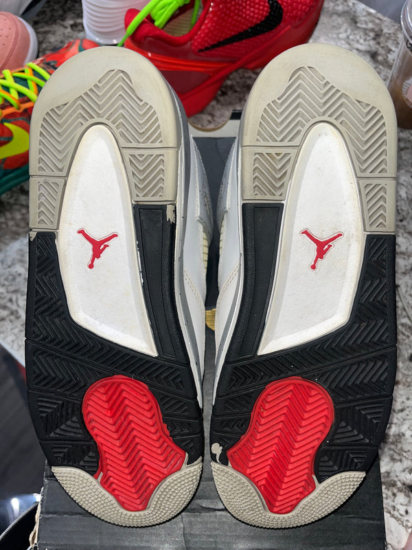 Jordan 4 Retro White Cement (2016) (GS) (YELLOWING)