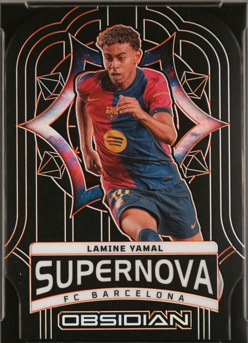 2024-25 obisian lamine yamal supernova-ee-orange psa 10
