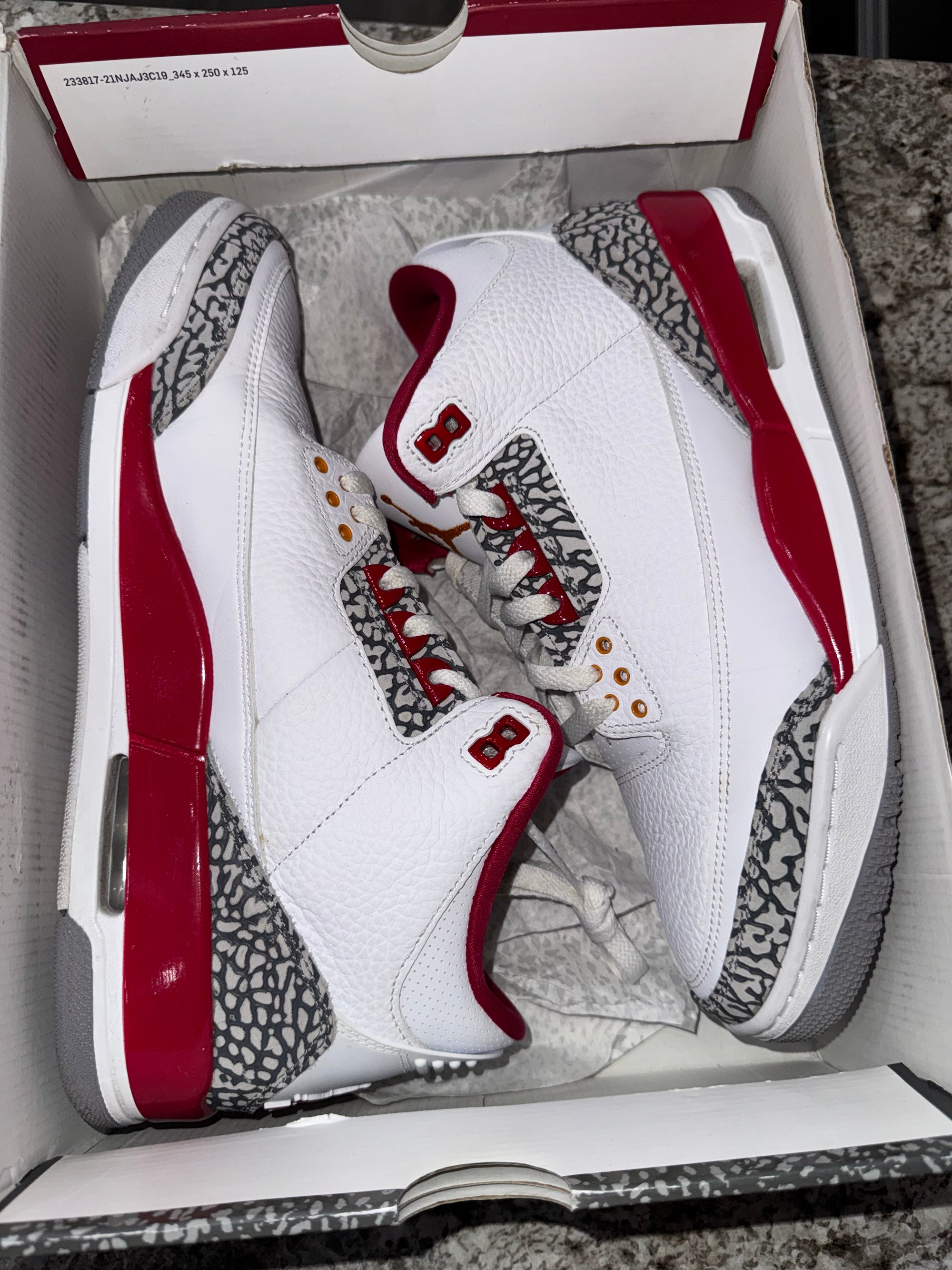 Jordan 3 Retro Cardinal Red